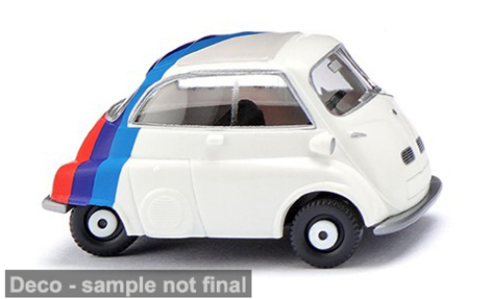 Bmw Isetta 1/87 Wiking weiss/Dekor 1955 1:87 modellino in miniatura