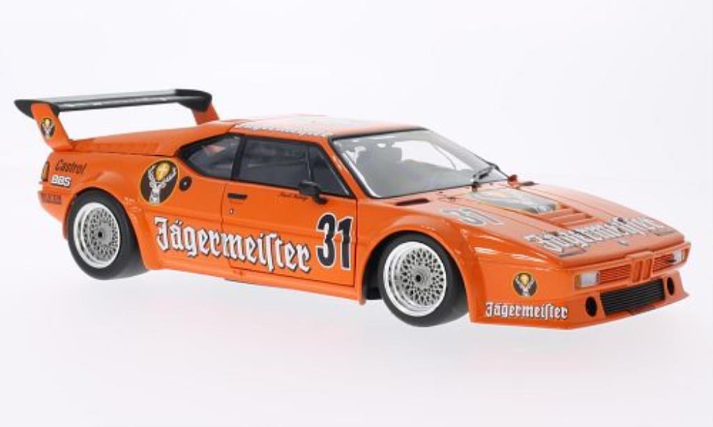 Bmw M1 1982 1/18 Minichamps 1982 No.31 Jagermeister DRT Nurburgring 1982 modellino in miniatura