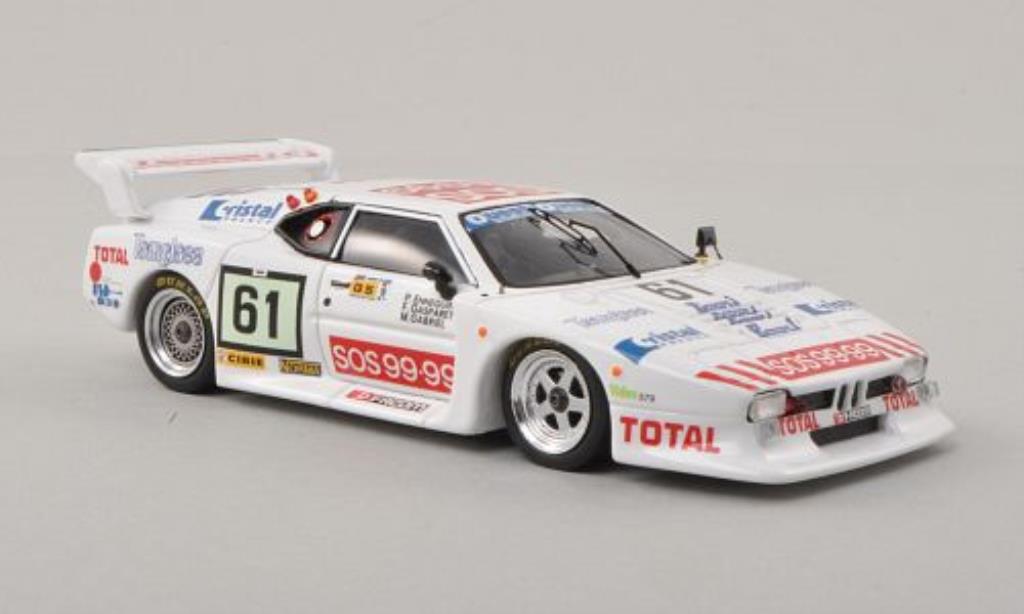 Bmw M1 1982 1/43 Spark 1982 No.61 24h Le Mans 1982 /F.Gasparetti modellino in miniatura