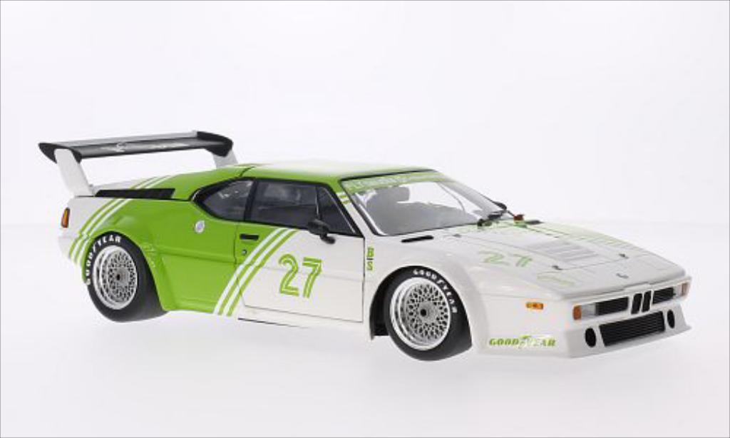Bmw M1 1980 1/18 Minichamps 1980 Procar E26 bianco/grun No.27 Procar 1980 modellino in miniatura