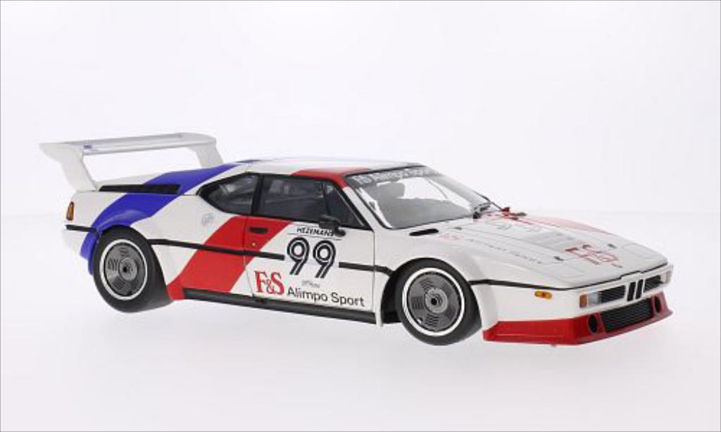 Bmw M1 1979 1/18 Minichamps 1979 Procar E26 bianco/grun No.99 Procar 1979 modellino in miniatura