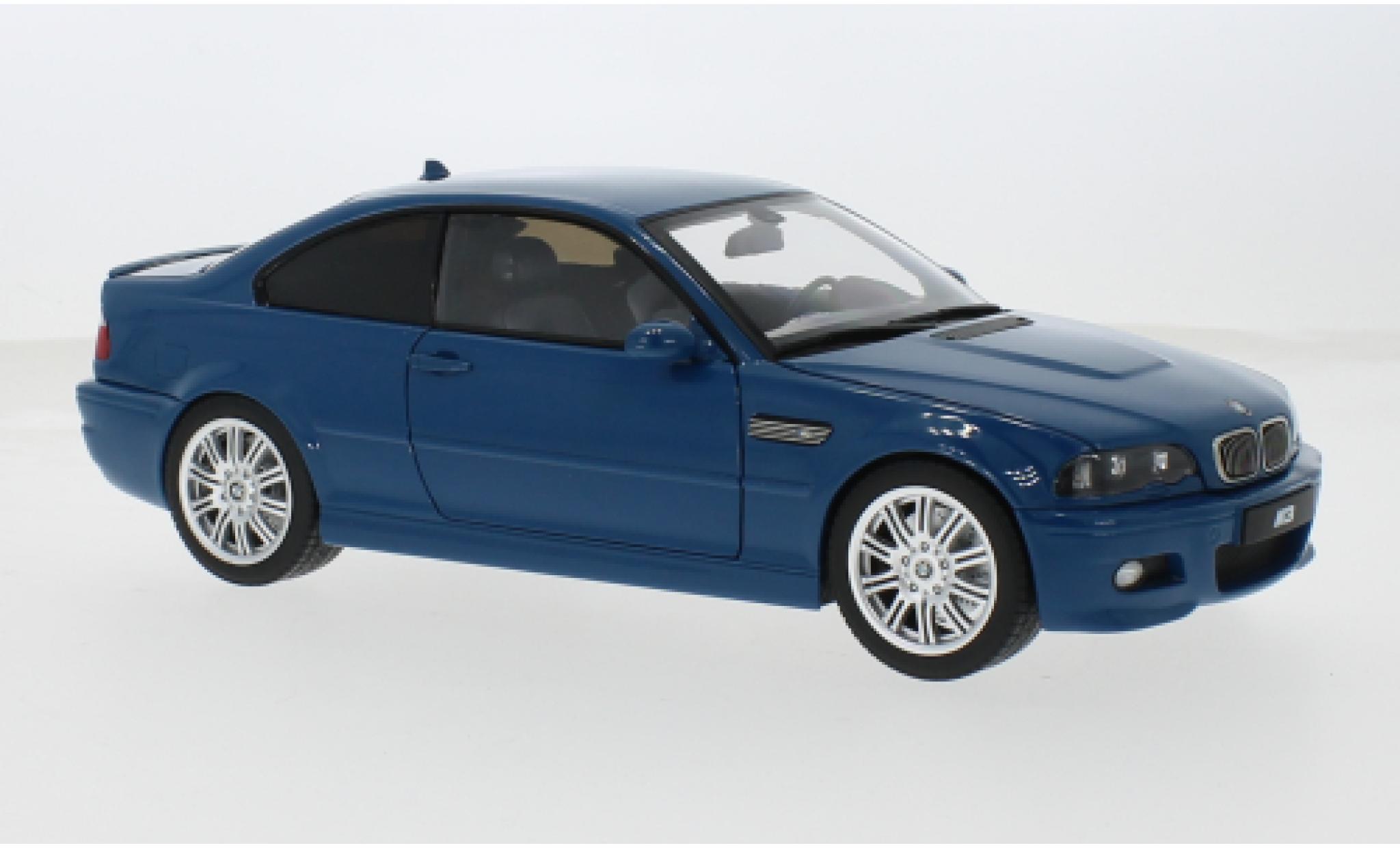 Bmw M3 1/18 Norev CSL E46 blau 1:18 modellino in miniatura