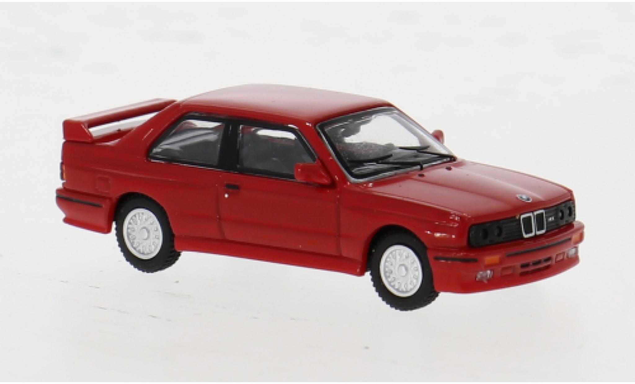 Bmw M3 1/87 Minichamps (E30) rot 1:87 modellino in miniatura