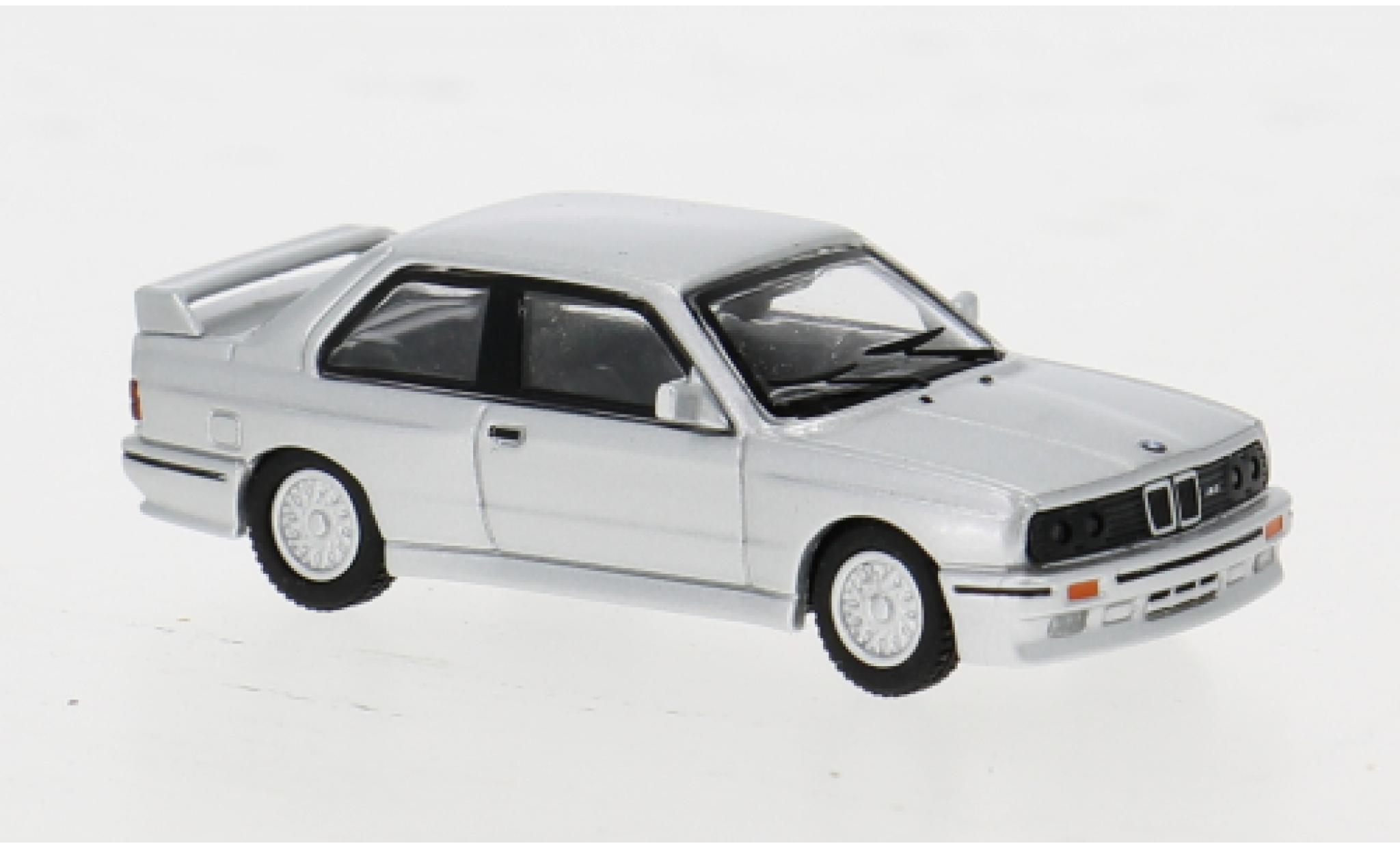 Bmw M3 1/87 Minichamps (E30) silber 1:87 modellino in miniatura
