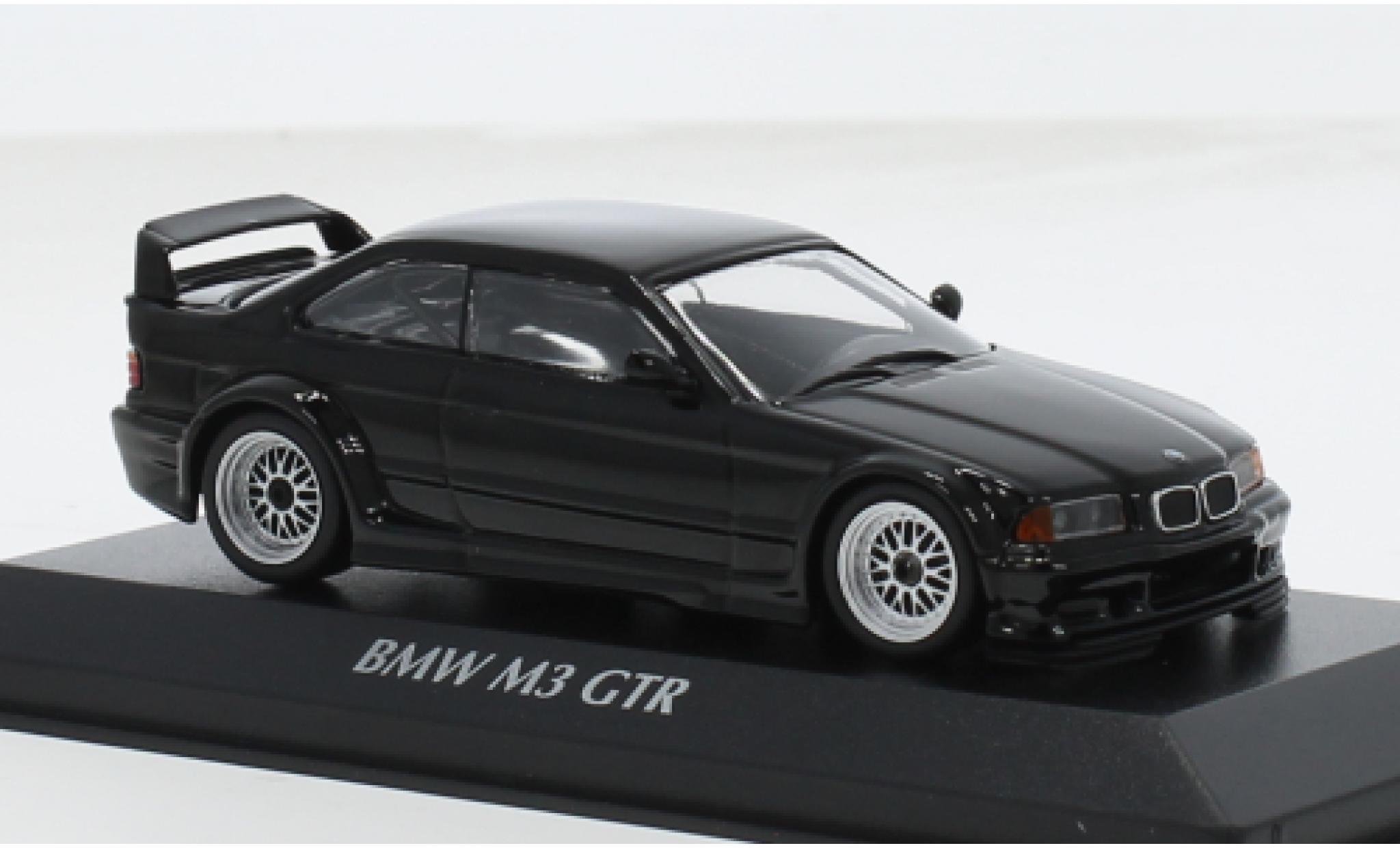 Bmw M3 1/43 Maxichamps (E36) GTR schwarz 1:43 modellino in miniatura