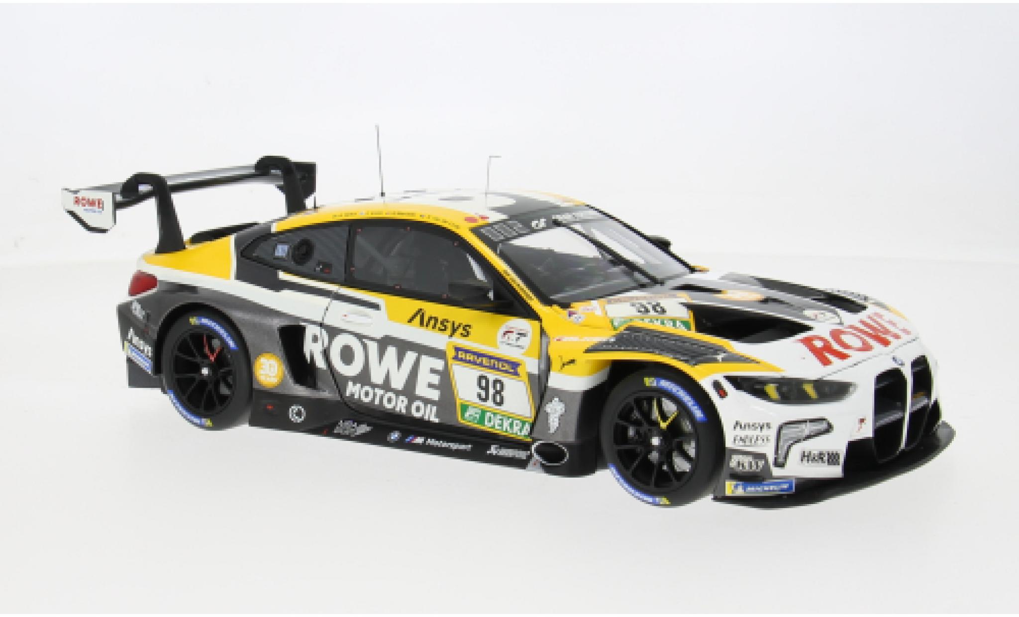 BMW M4 1/18 Minichamps GT3 EVO 24h N&Atilde;&frac14;rburgring 2025 Team Rowe Racing #98 J.Krohn/R.Marciello 1:18 modellini auto