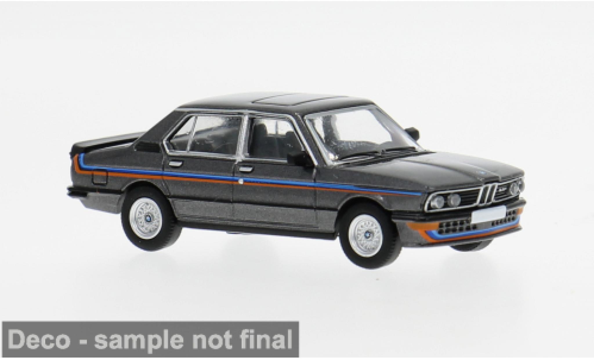 Bmw M535 1/87 PCX87 i (E12) grau/Dekor 1980 1:87 modellino in miniatura