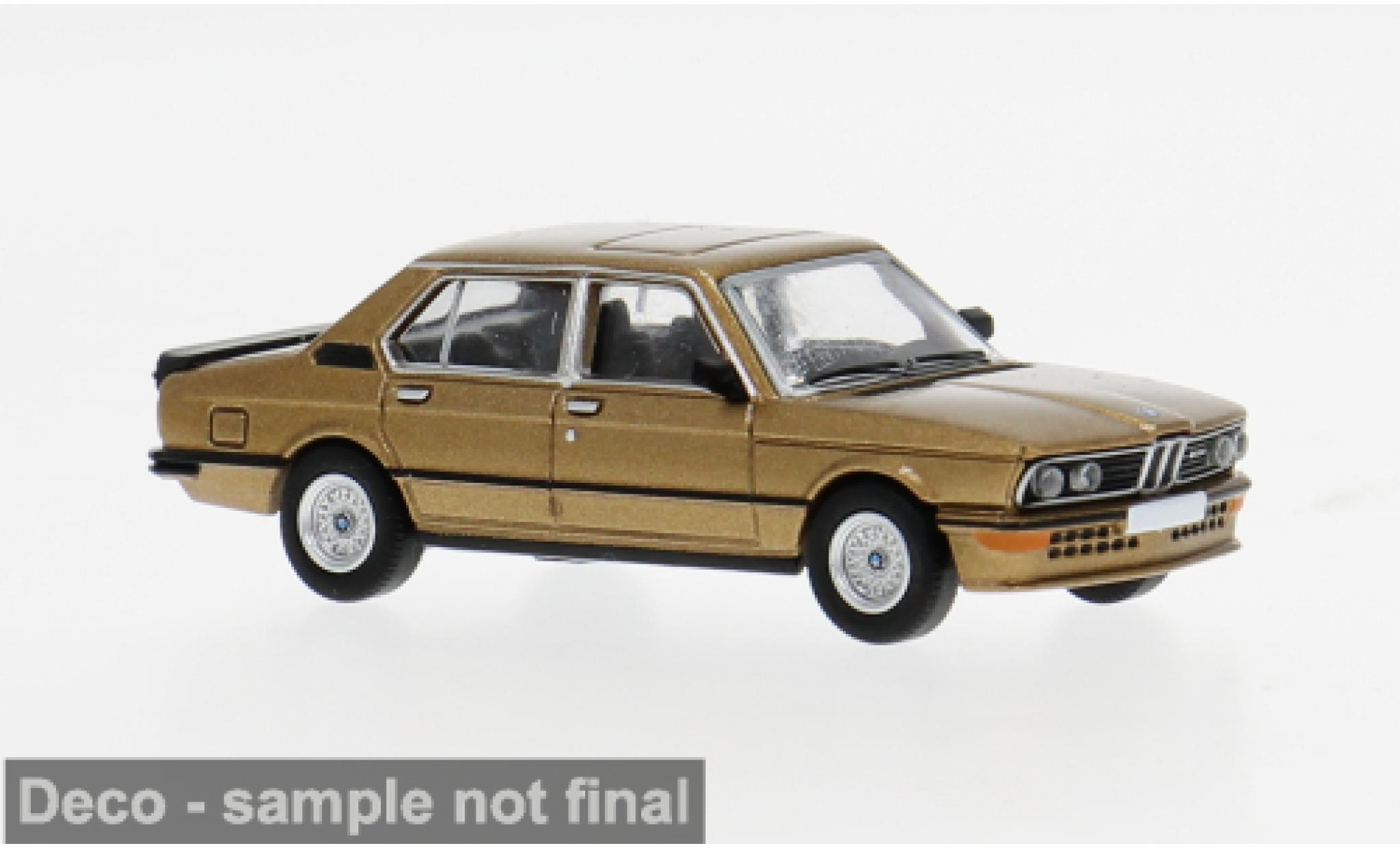 Bmw M535 1/87 PCX87 i (E12) gold 1980 1:87 modellino in miniatura