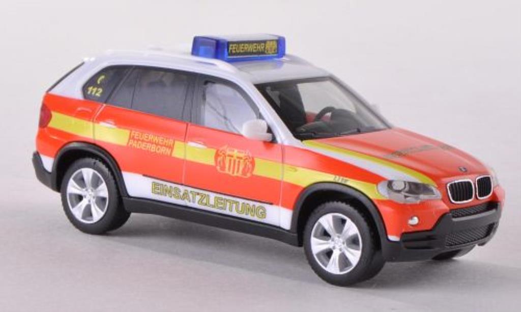 Bmw X5 E70 1/87 Herpa E70 Einsatzleitwagen FW Paderborn modellino in miniatura