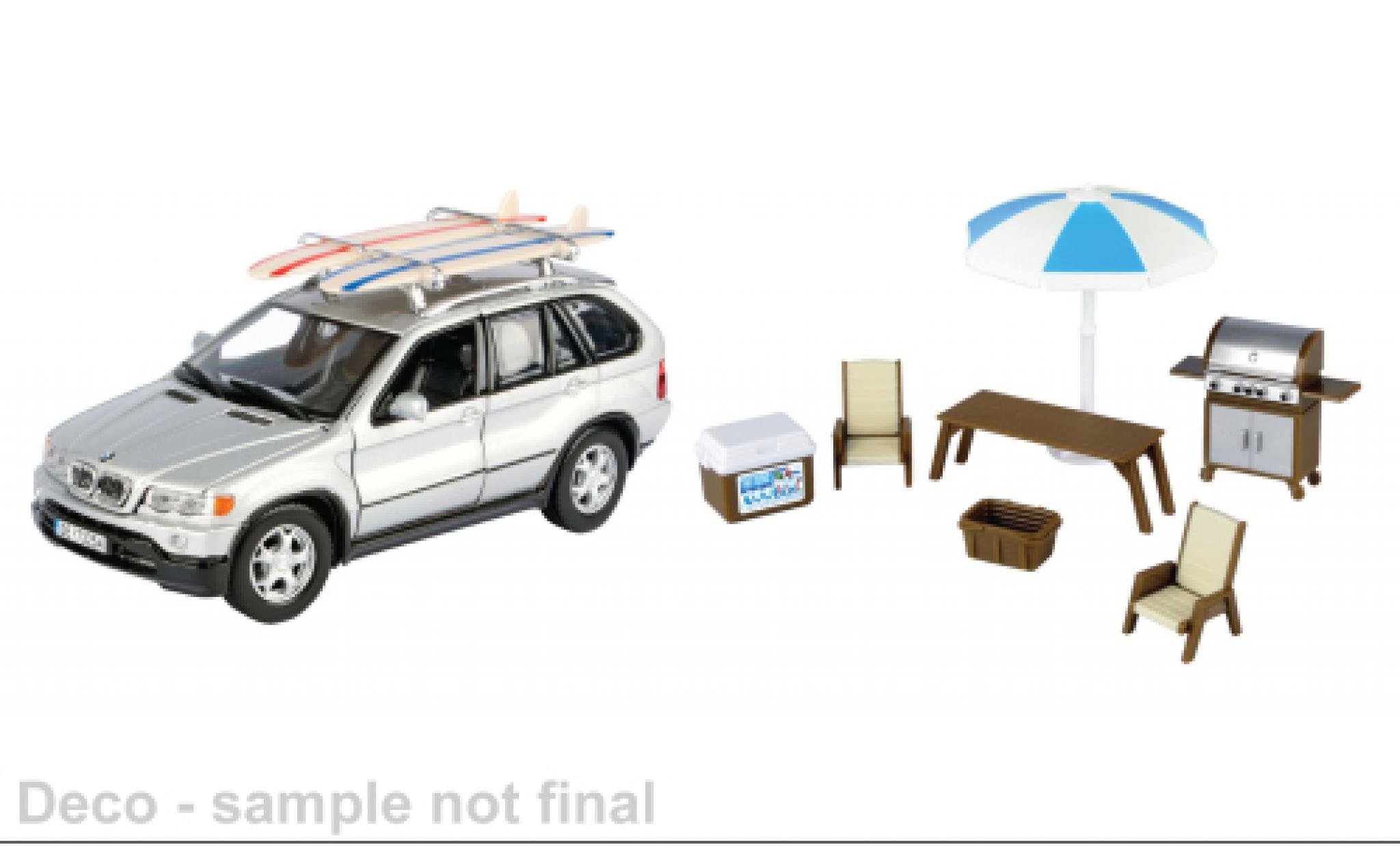 Bmw X5 1/24 Motormax silber 1:24 modellino in miniatura