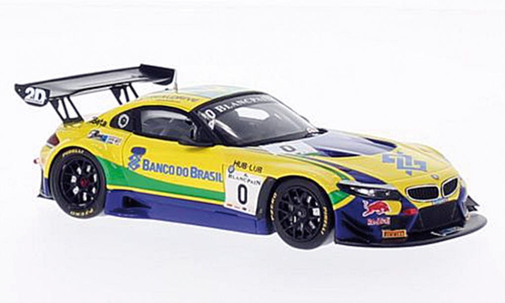 Bmw Z4 E89 1/43 Spark E89 GT3 No.0 Team Brasil Blancpain 2014 /S.Jimenez modellino in miniatura