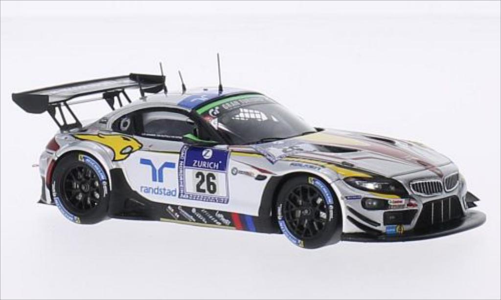 Bmw Z4 E89 1/43 Spark E89 GT3 No.26 Sports Trophy Team Marc VDS 24h Nurburgring 2014 /D.Adorf modellino in miniatura