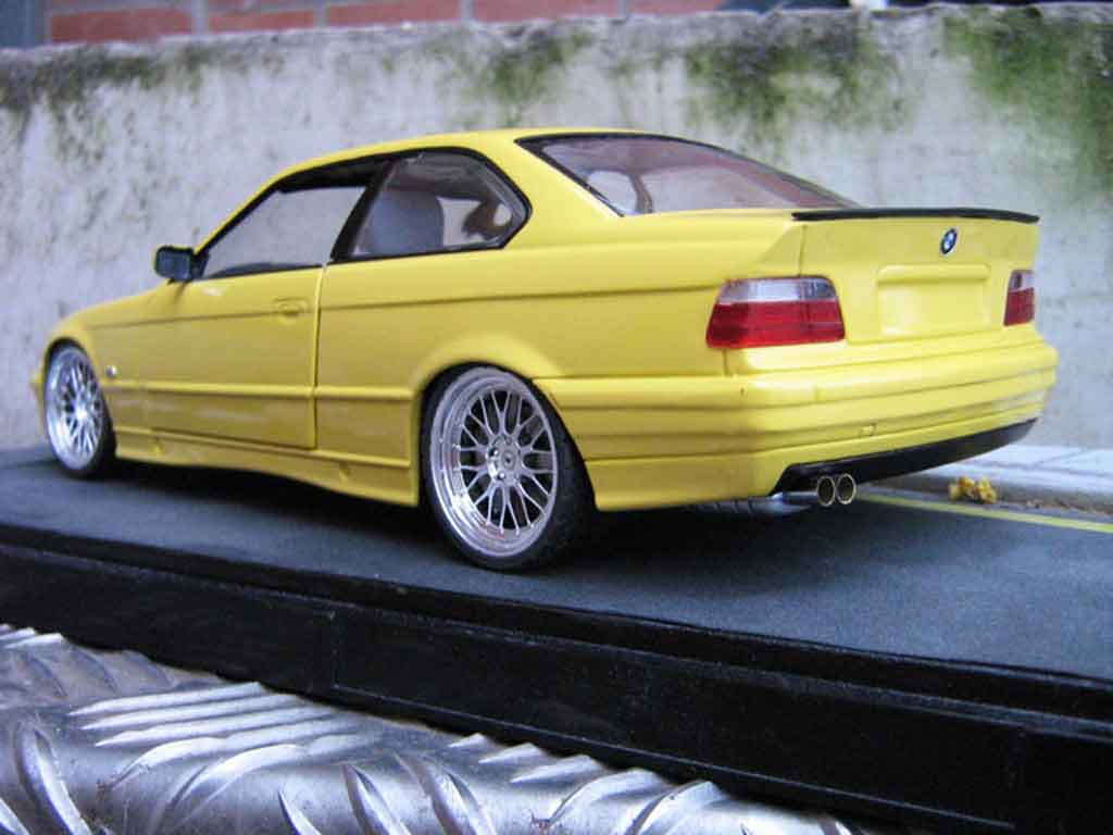 Bmw M3 E36 1/18 Ut Models jaune E36 jantes bbs le mans feux arriere 3.2 tuning modellino in miniatura
