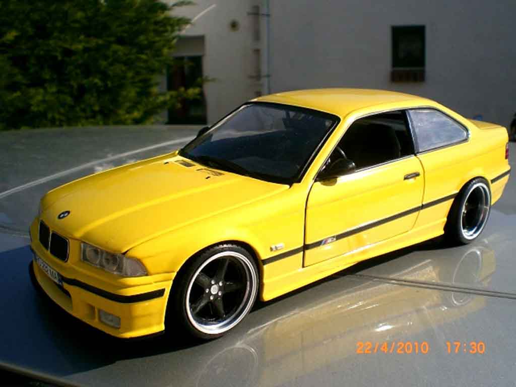 Bmw M3 E36 1/18 Ut Models jaune E36 jantes ac schnitzer 18 pouces tuning modellino in miniatura