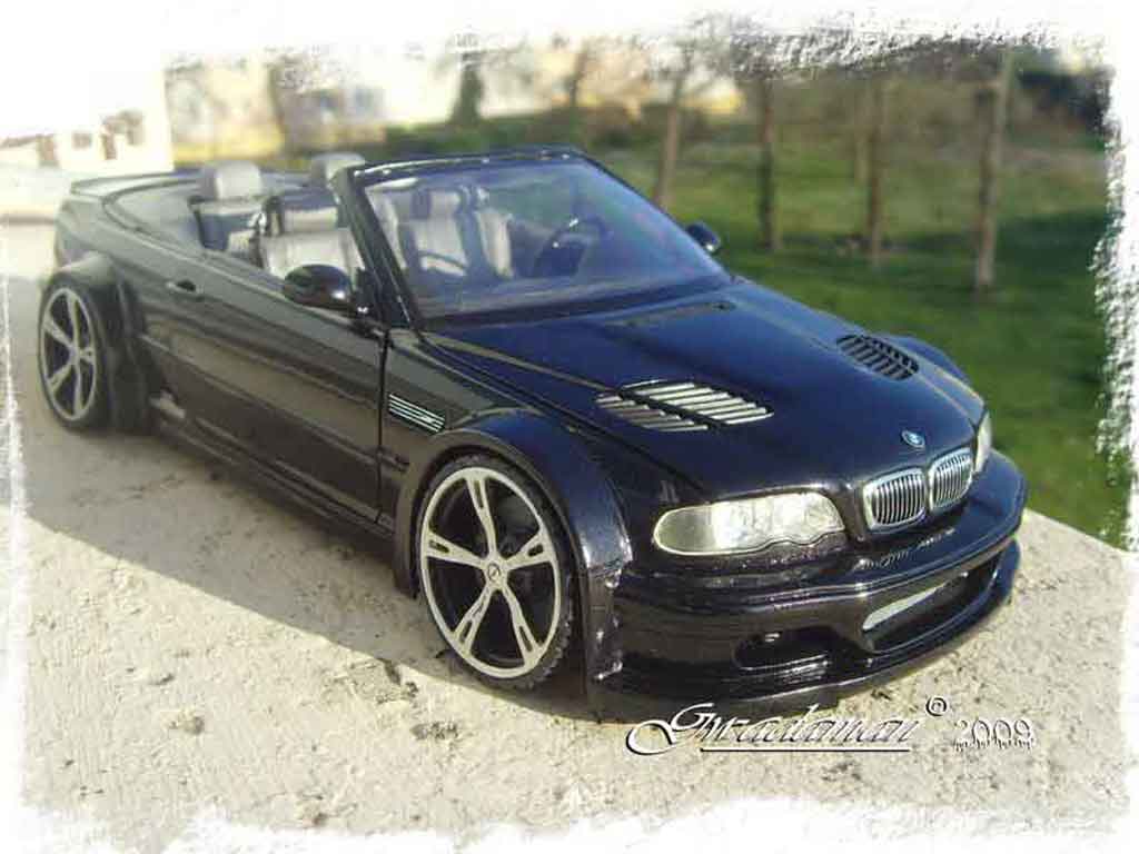 Bmw M3 E46 1/18 Minichamps GTR E46 cabriolet ac schnitzer tuning modellino in miniatura