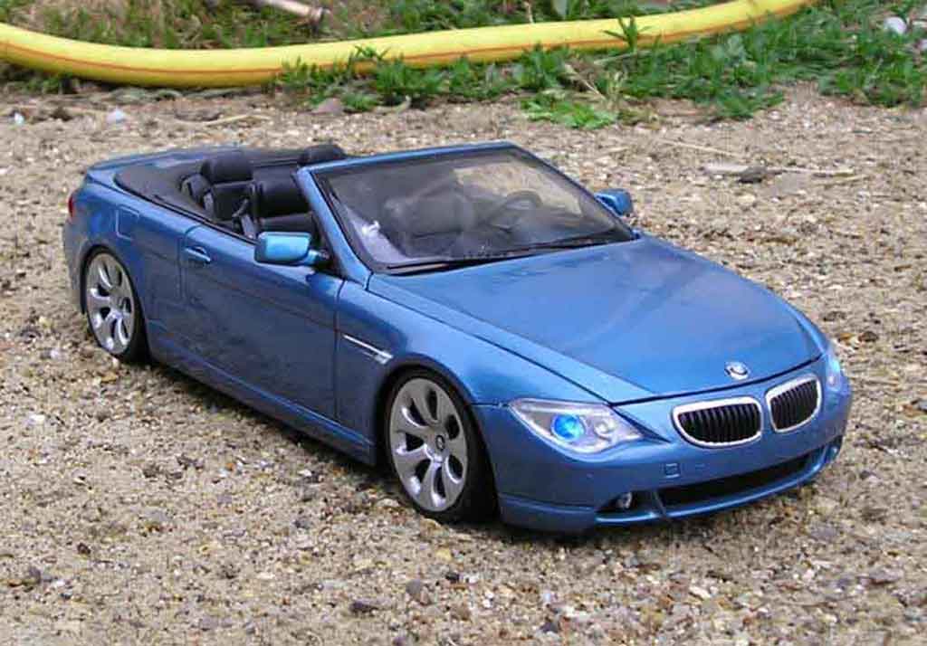 Bmw 645 E64 1/18 Welly E64 ci cabriolet tuning modellino in miniatura