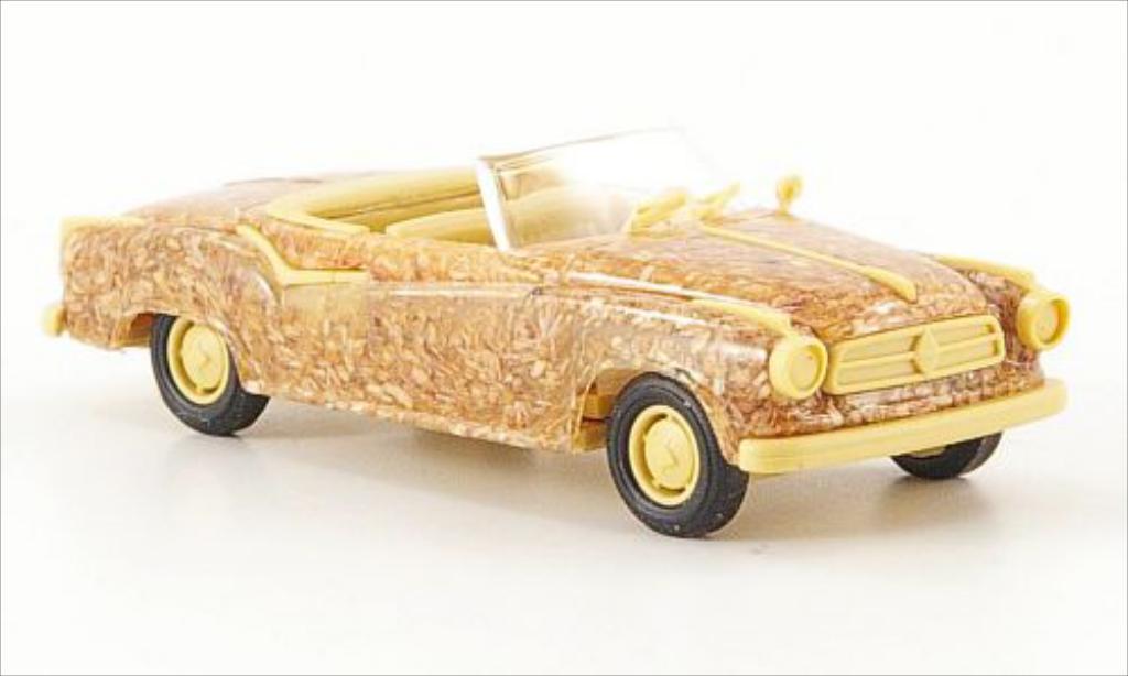 Borgward Isabella 1/87 Busch Cabriolet Holzoptik modellino in miniatura