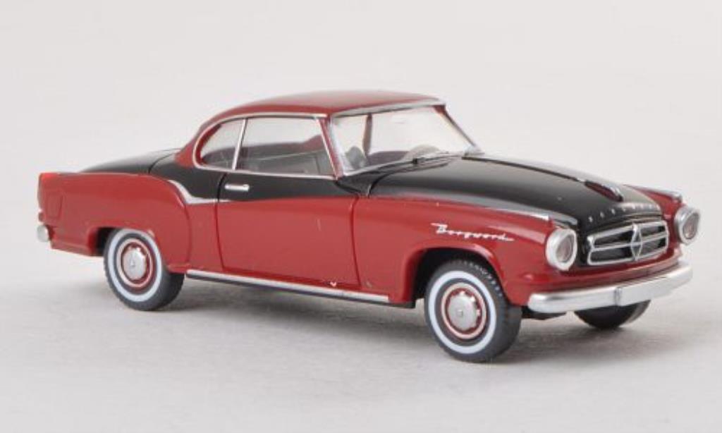 Borgward Isabella 1/87 Wiking Coupe rosso/nero modellino in miniatura