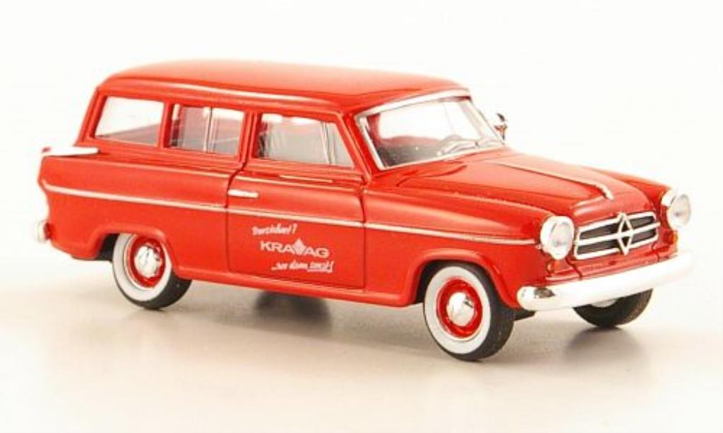 Borgward Isabella 1/87 Herpa Kombi Kravag modellino in miniatura