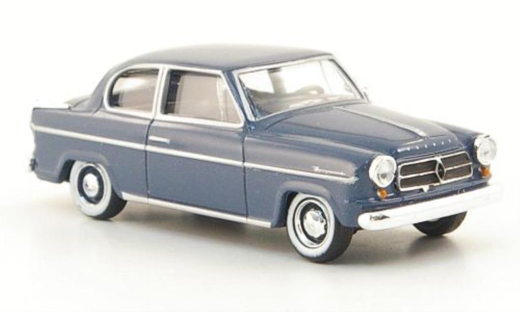 Borgward Isabella 1/87 Herpa blu-grigio 1954 modellino in miniatura