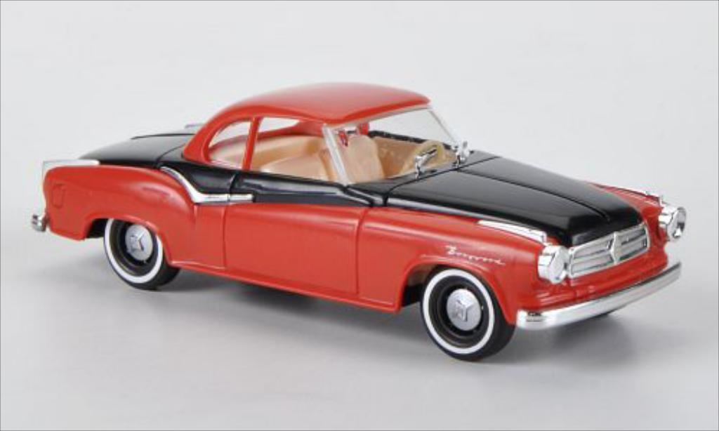 Borgward Isabella 1/87 Busch rosso/nero 1958 modellino in miniatura