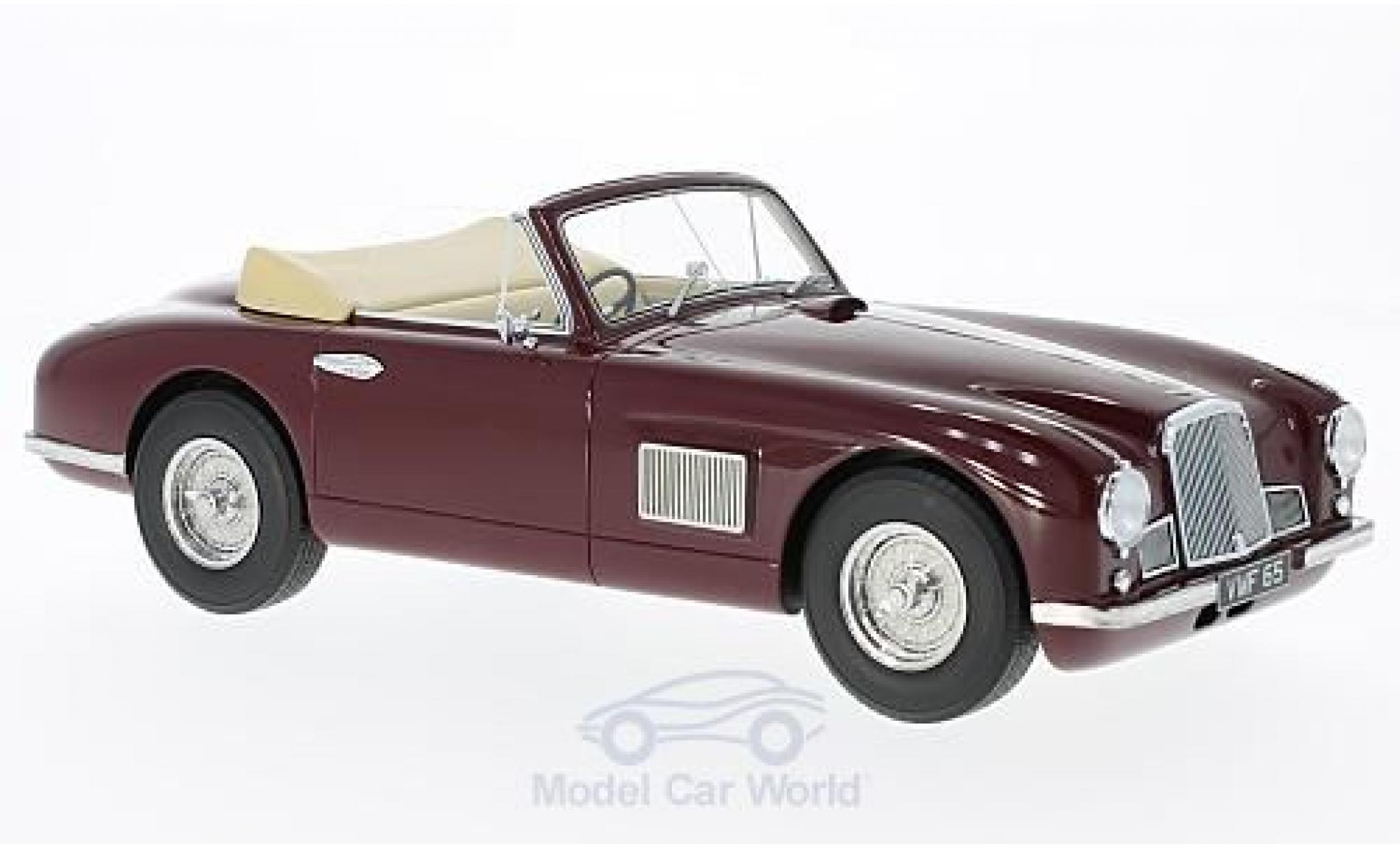 Aston Martin DB2 1/18 BoS Models DHC rosso RHD 1950 modellino in miniatura