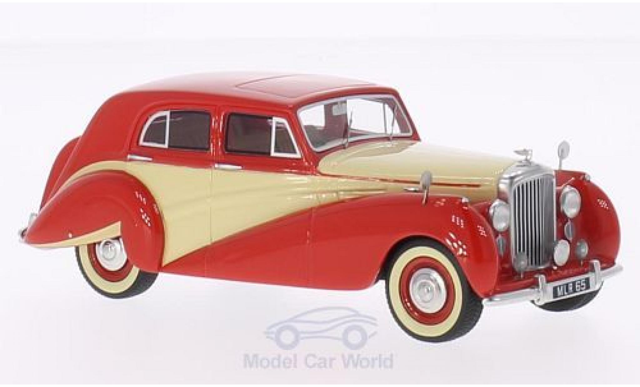 Bentley Mark 6 1/43 BoS Models MK VI Harold Radford Countryman Saloon rosso/beige RHD 1951 modellino in miniatura