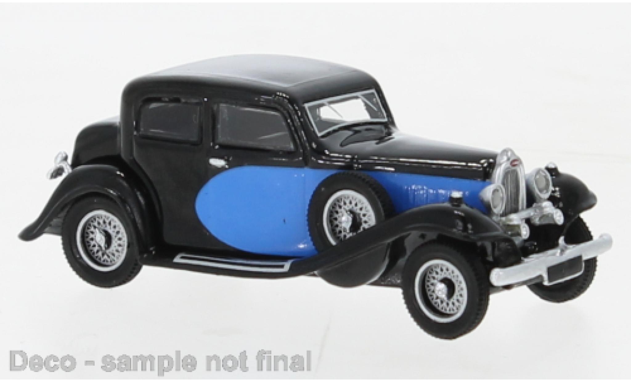 Bugatti 57 1/87 BoS Models Typ Galibier blu/nero 1934 modellino in miniatura