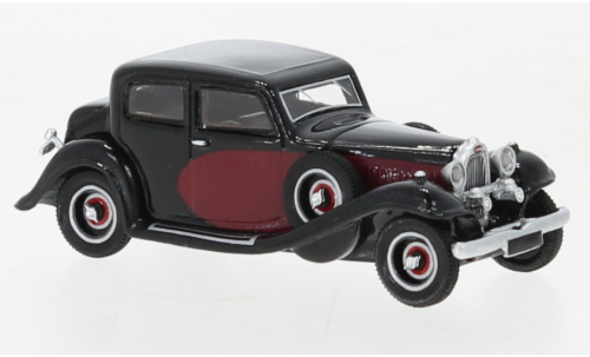 Bugatti 57 1/87 BoS Models Typ Galibier rosso/nero 1934 modellino in miniatura