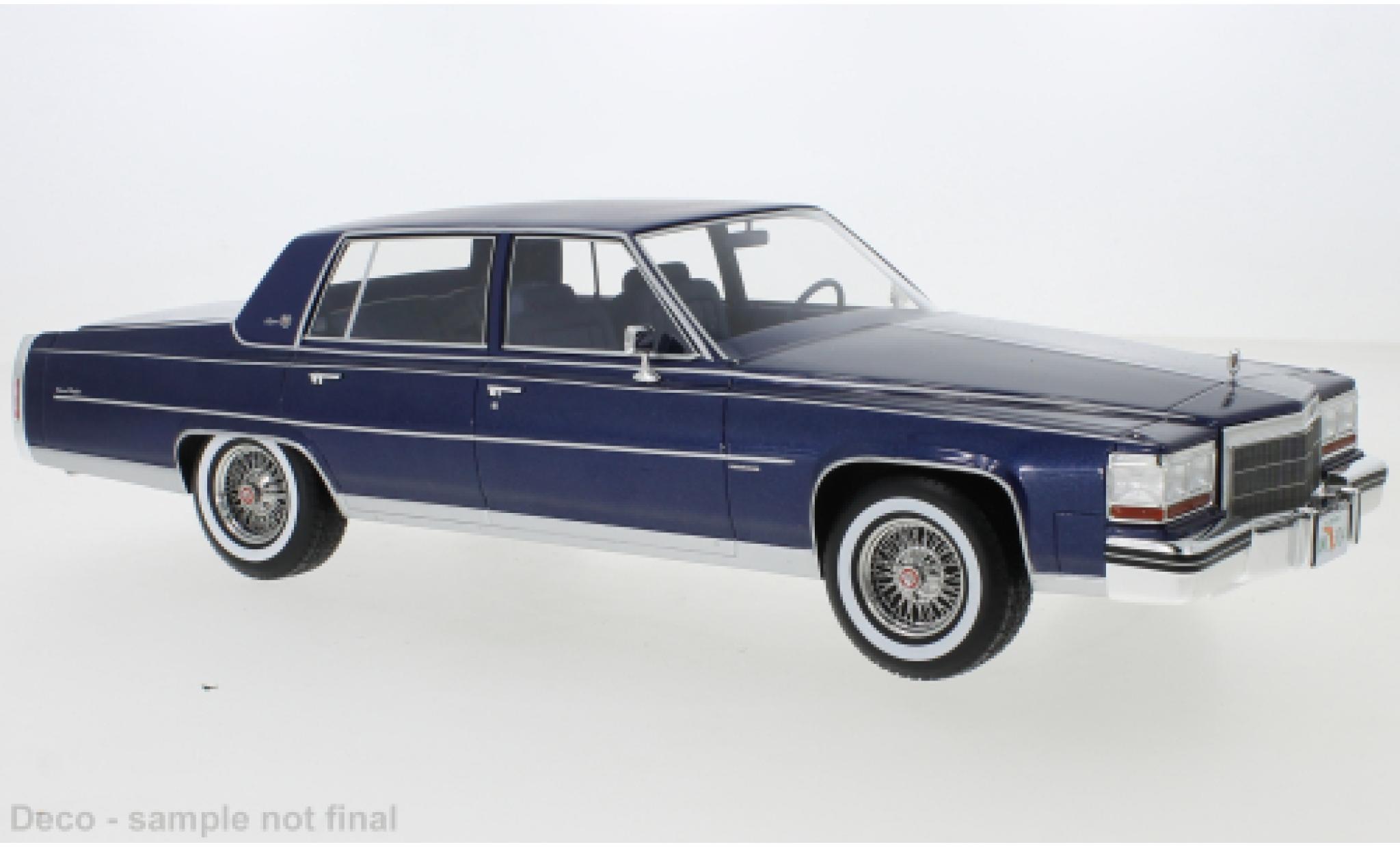 Cadillac Fleetwood 1/18 BoS Models Brougham metallise blu foncé 1982 modellino in miniatura