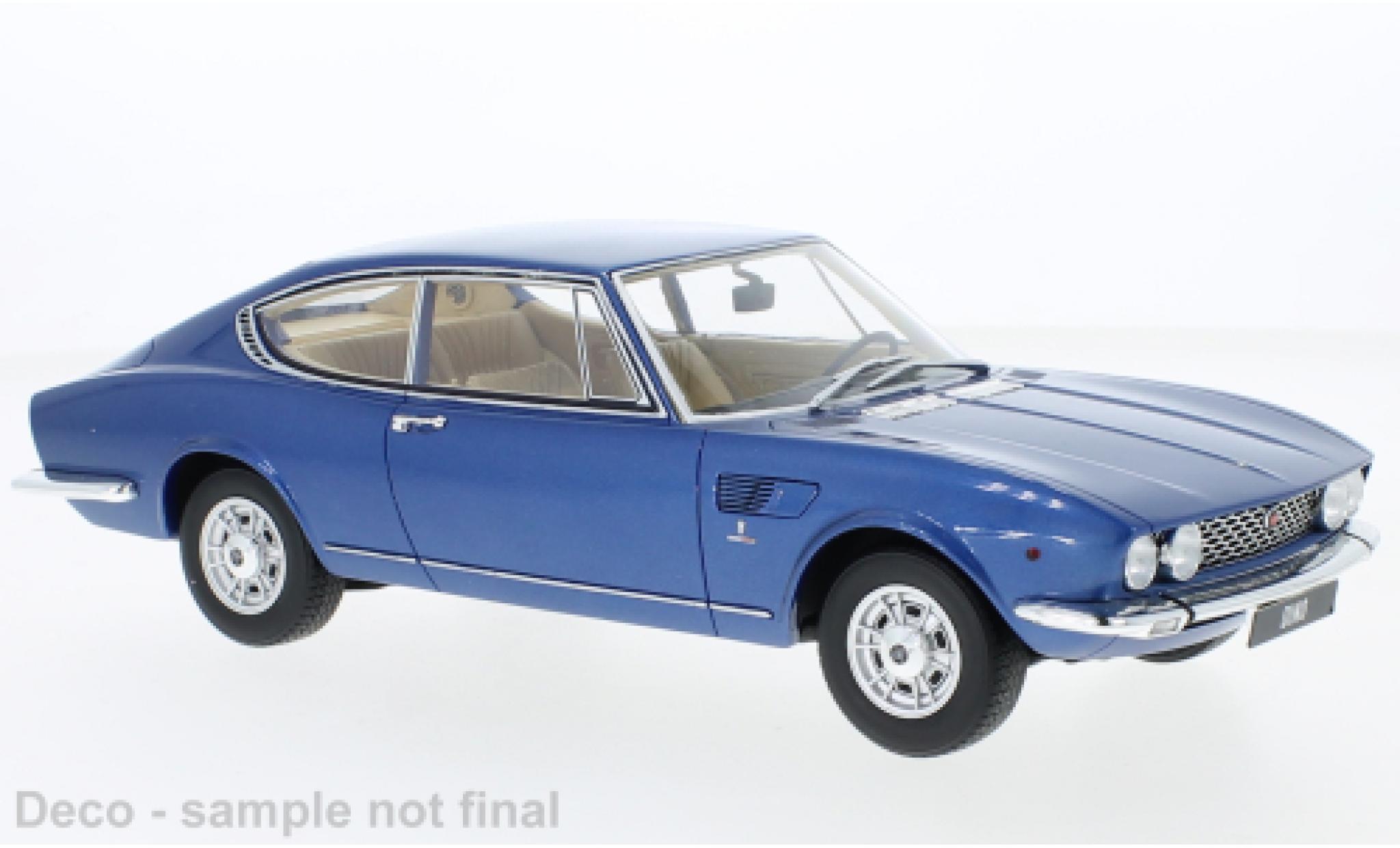Fiat Dino 1/18 BoS Models Coupe metallise blu 1967 modellino in miniatura