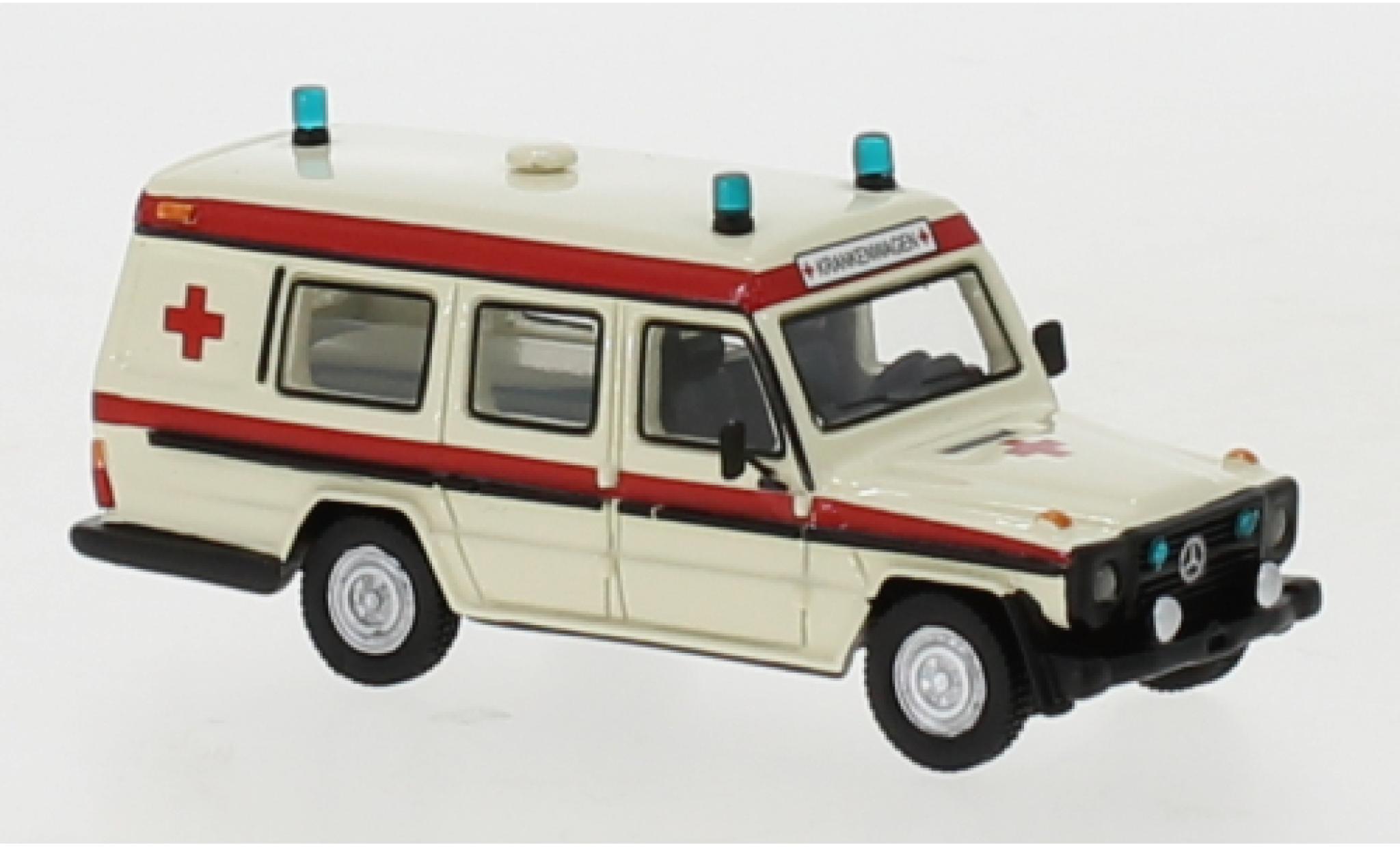 Mercedes Classe G 1/87 BoS Models G-classe Binz beige Ambulance 1985 modellino in miniatura