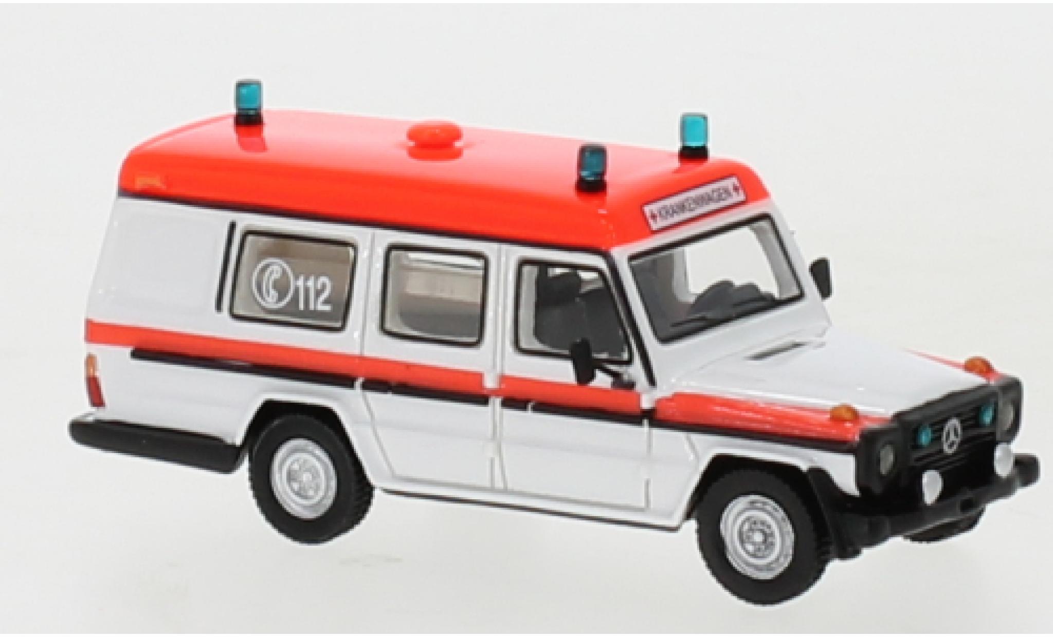 Mercedes Classe G 1/87 BoS Models G-classe Binz bianco/rosso Ambulance 1985 modellino in miniatura