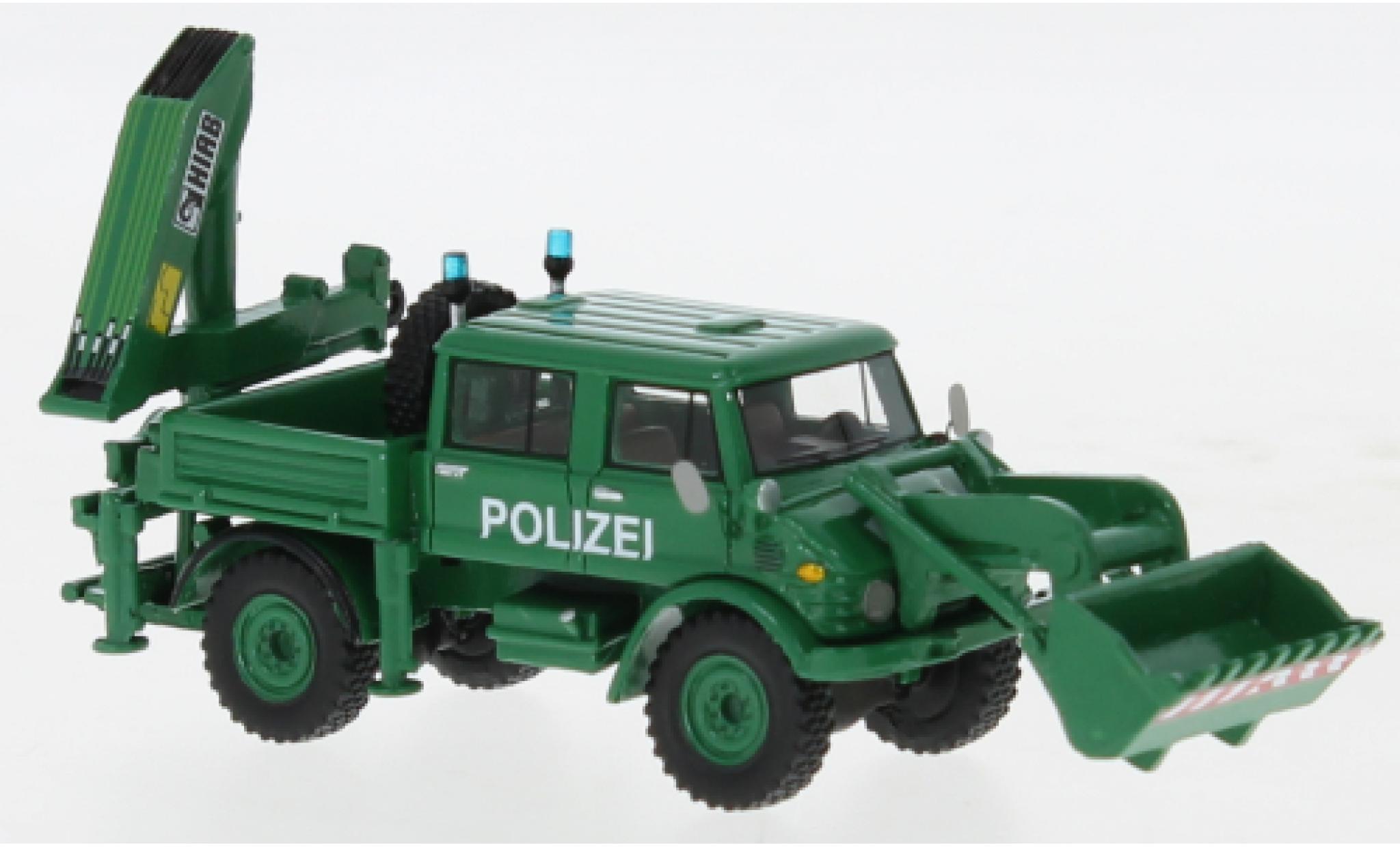 Mercedes Unimog 1/87 BoS Models U416 DoKa police 1977 modellino in miniatura