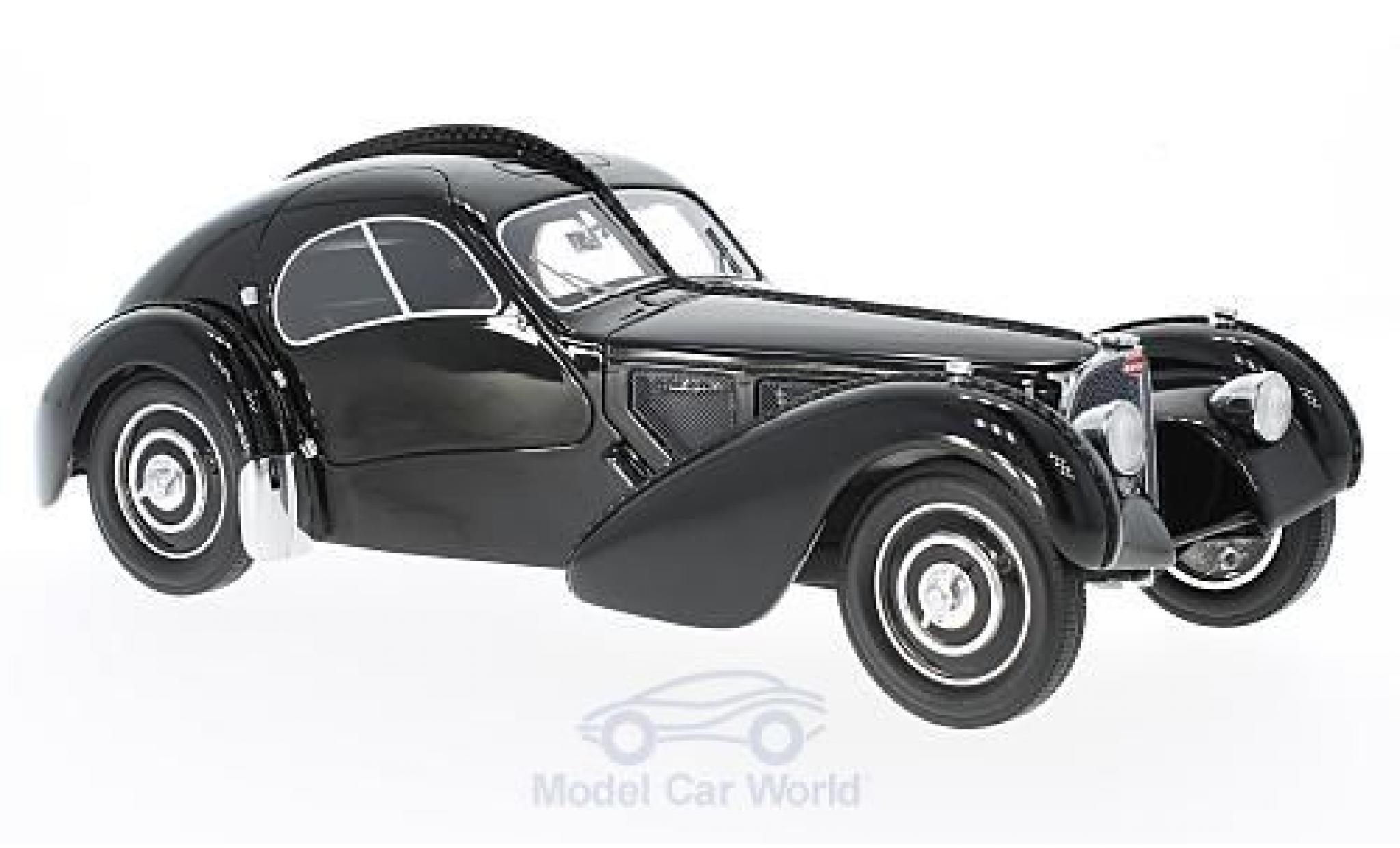 Bugatti 57 SC 1/18 BoS Models T SC Atlantic nero RHD 1938 modellino in miniatura