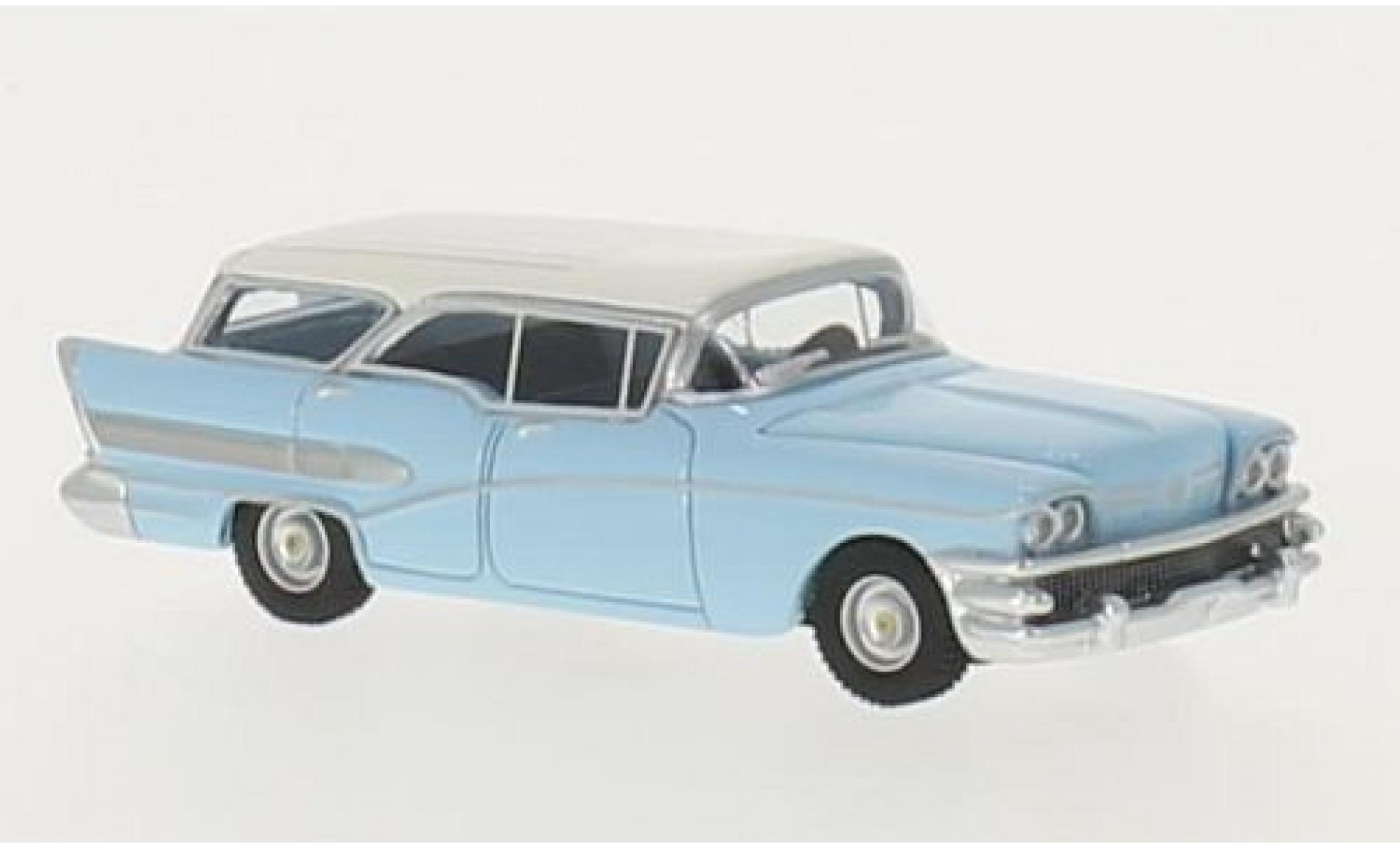 Buick Century 1/87 BoS Models Caballero blu/bianco 1958 modellino in miniatura