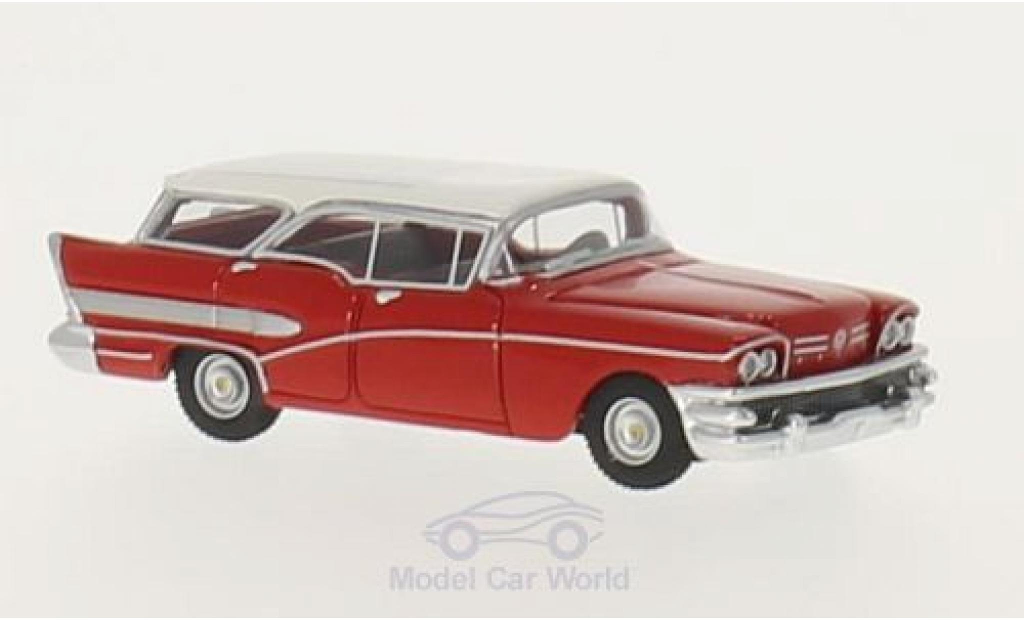 Buick Century 1/87 BoS Models Caballero rosso/bianco 1958 modellino in miniatura