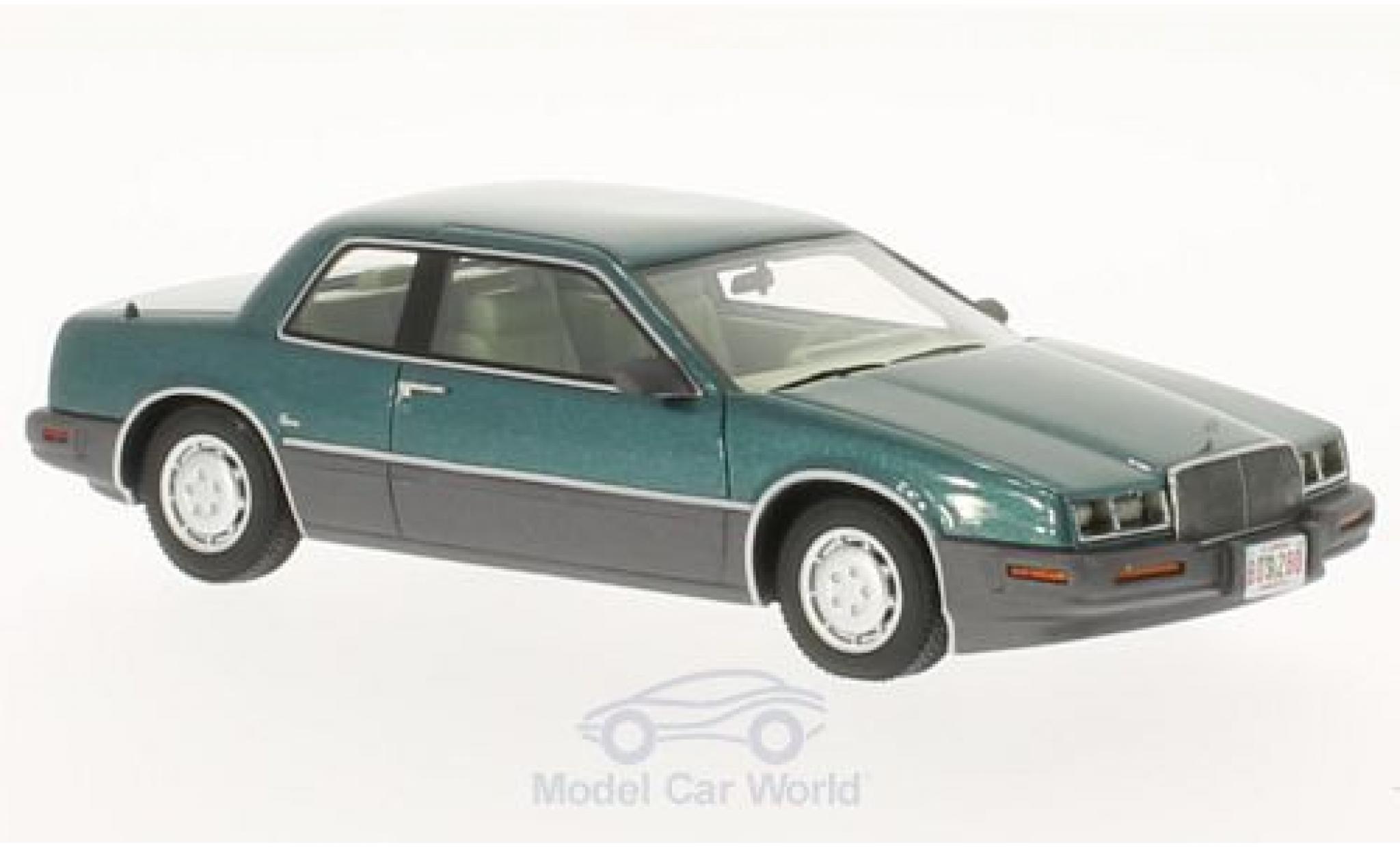 Buick Riviera 1/43 BoS Models 88 türkis/grigio 1988 modellino in miniatura