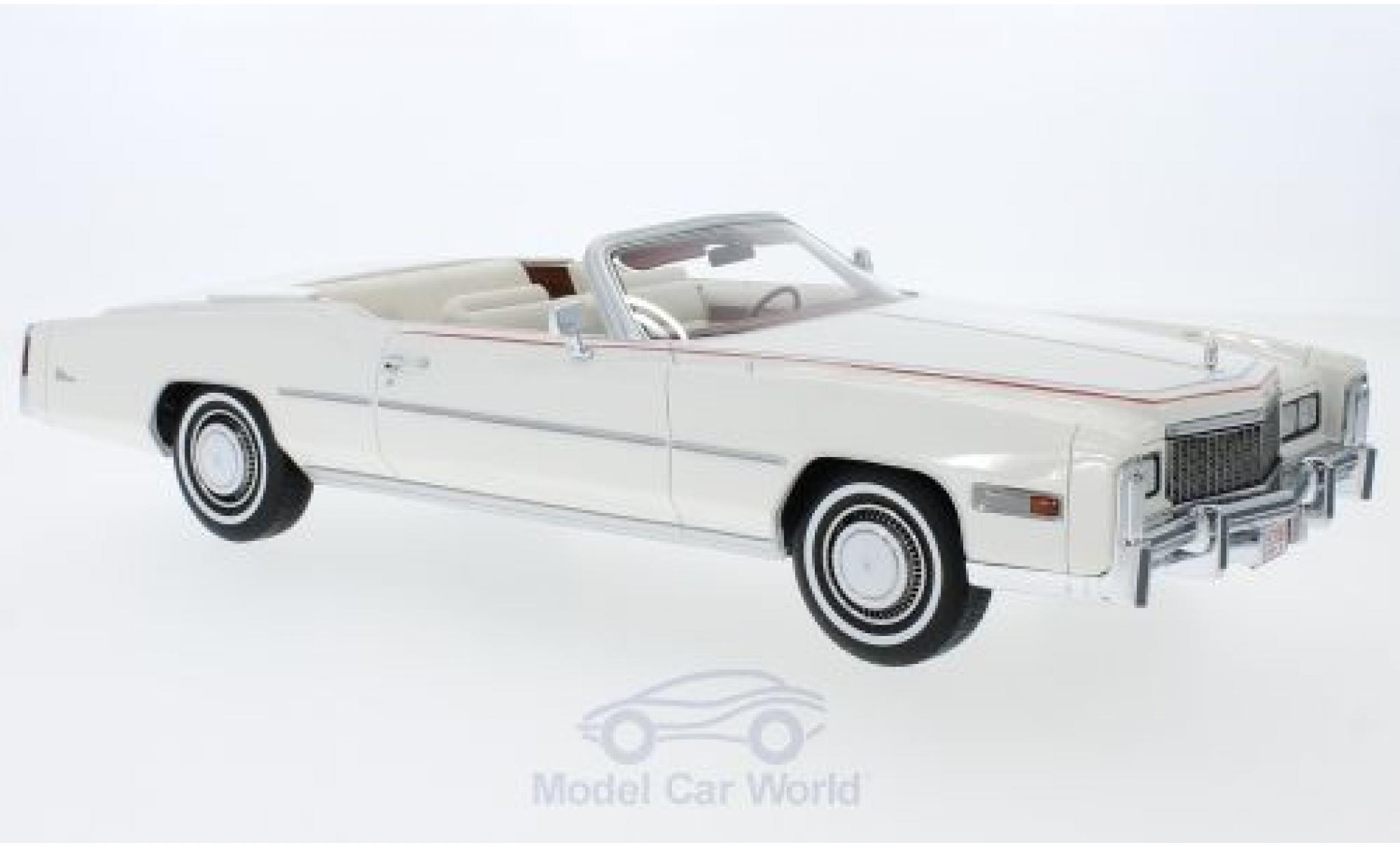 Cadillac Eldorado 1/18 BoS Models Convertibile Bicentennial bianco 1976 modellino in miniatura
