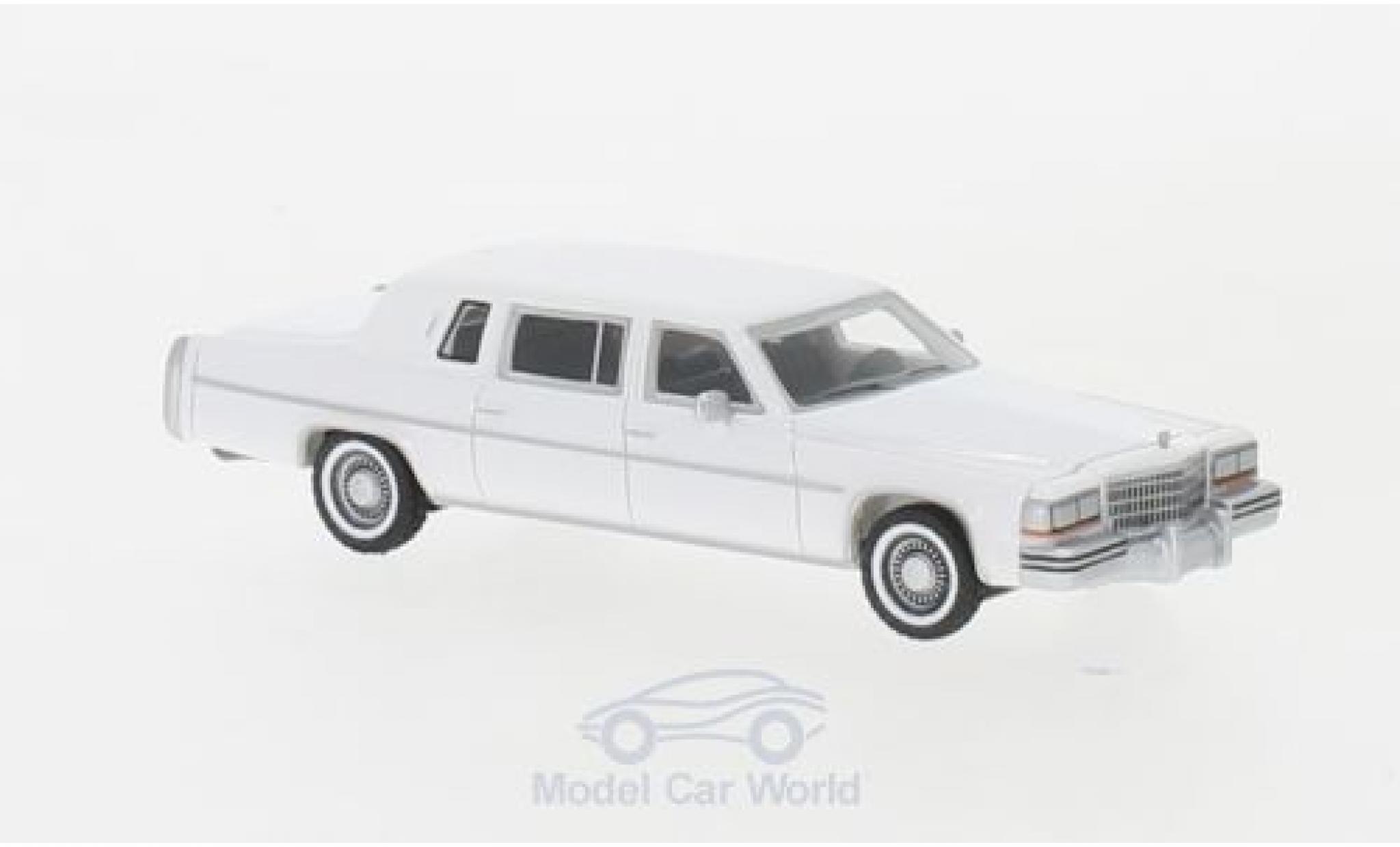 Cadillac Fleetwood 1/87 BoS Models Formal Limousine bianco 1980 modellino in miniatura