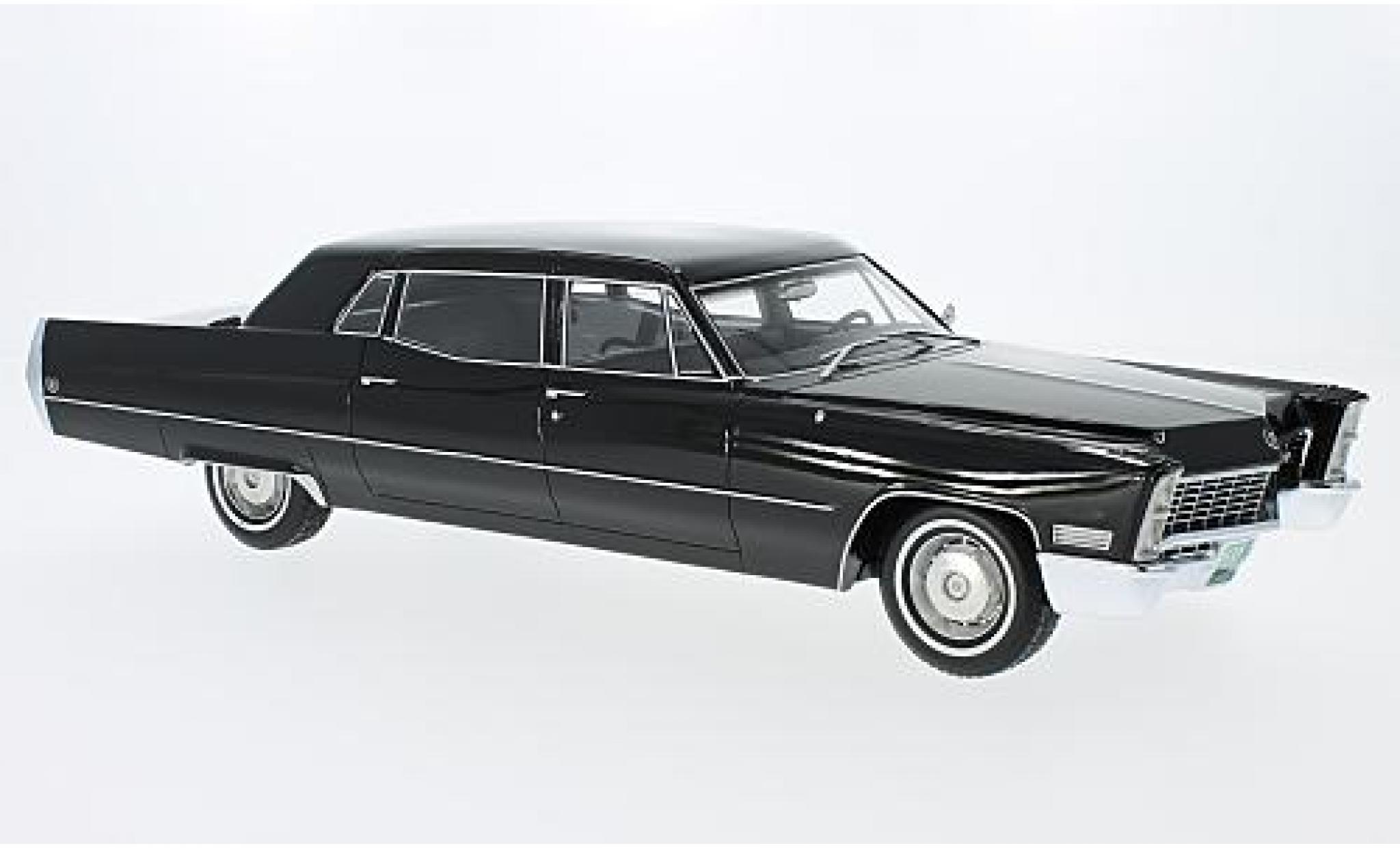 Cadillac Fleetwood 1/18 BoS Models Series 75 nero 1967 modellino in miniatura