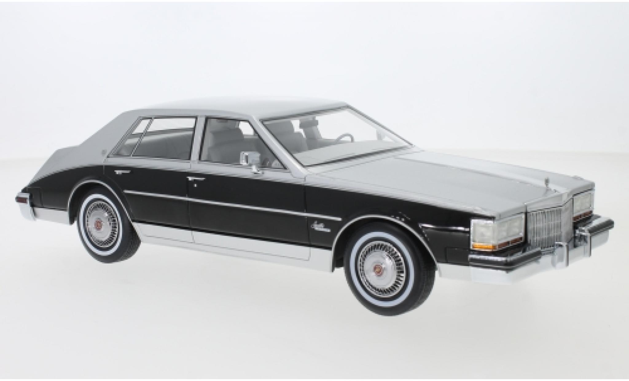 Cadillac Seville 1/18 BoS Models metallico grigio/nero 1980 modellino in miniatura