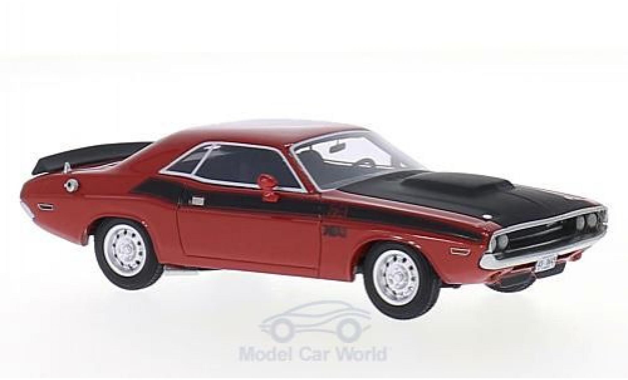 Dodge Challenger 1970 1/43 BoS Models T/A rosso/nero 1970 modellino in miniatura