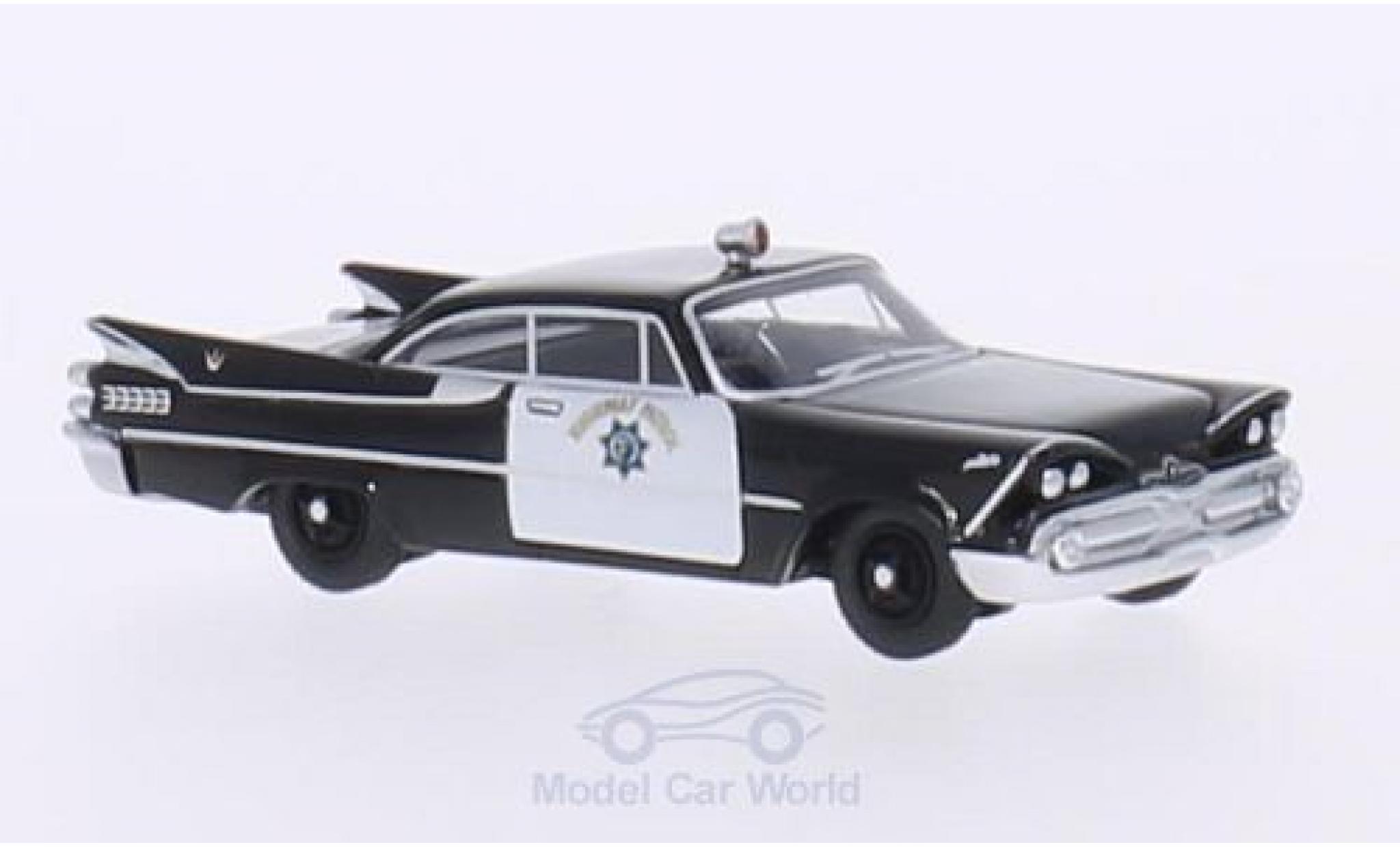Dodge Custom Royal Lancer 1/87 BoS Models Coupe California Highway Patrol 1959 modellino in miniatura