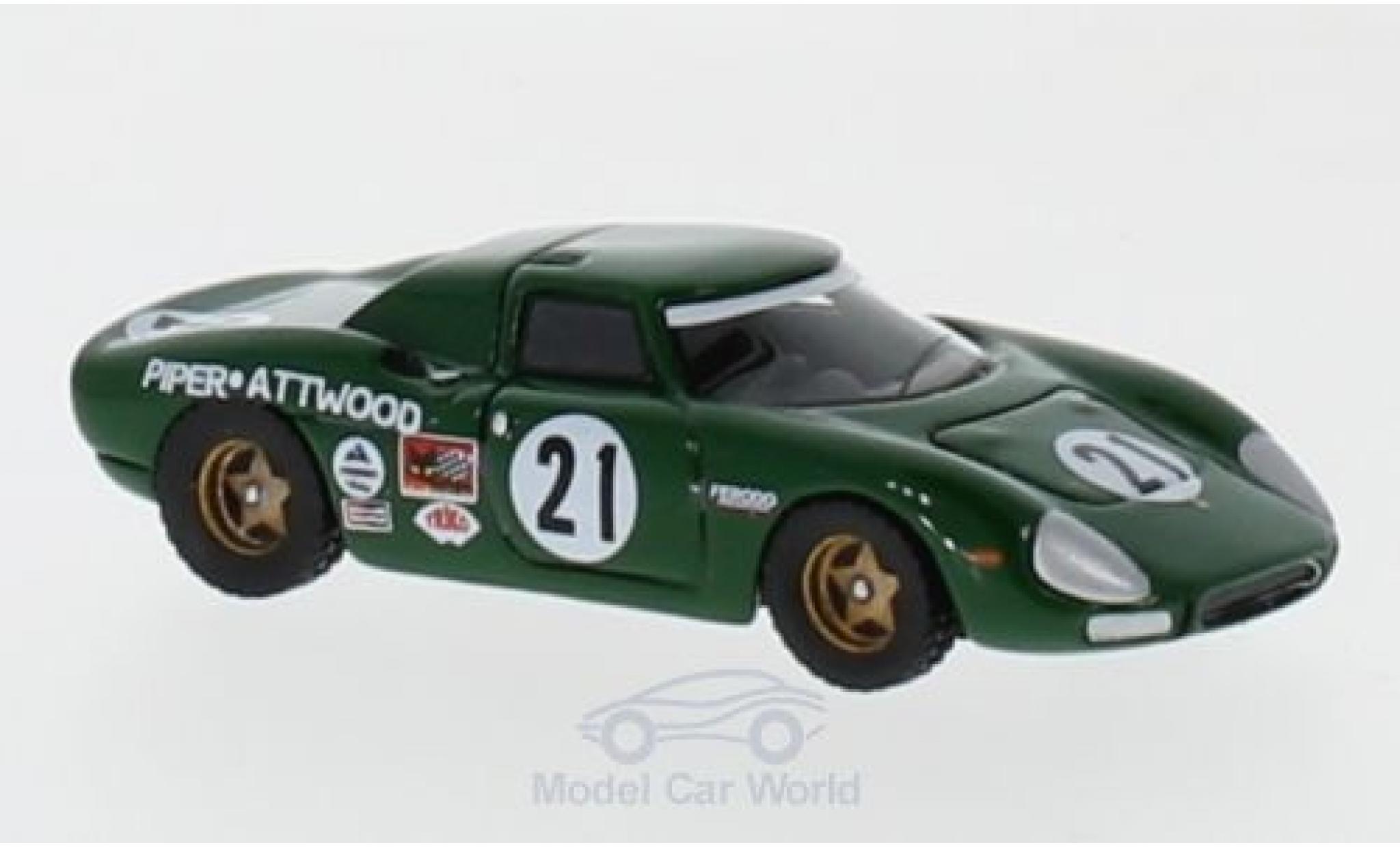 Ferrari 250 1/87 BoS Models LM No.21 24h Le Mans 1968 D.Piper/R.Attwood modellino in miniatura