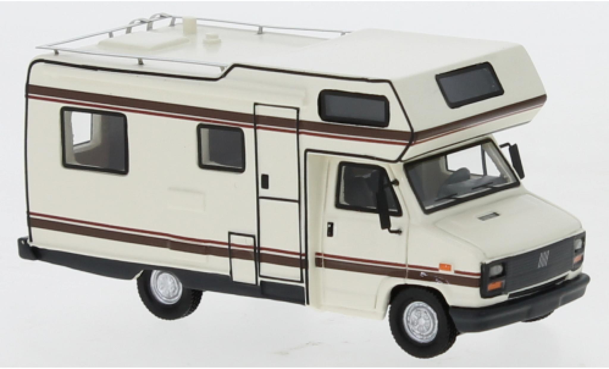 Fiat Ducato 1/87 BoS Models beige/marroneee 1985 Wohnmobil modellino in miniatura