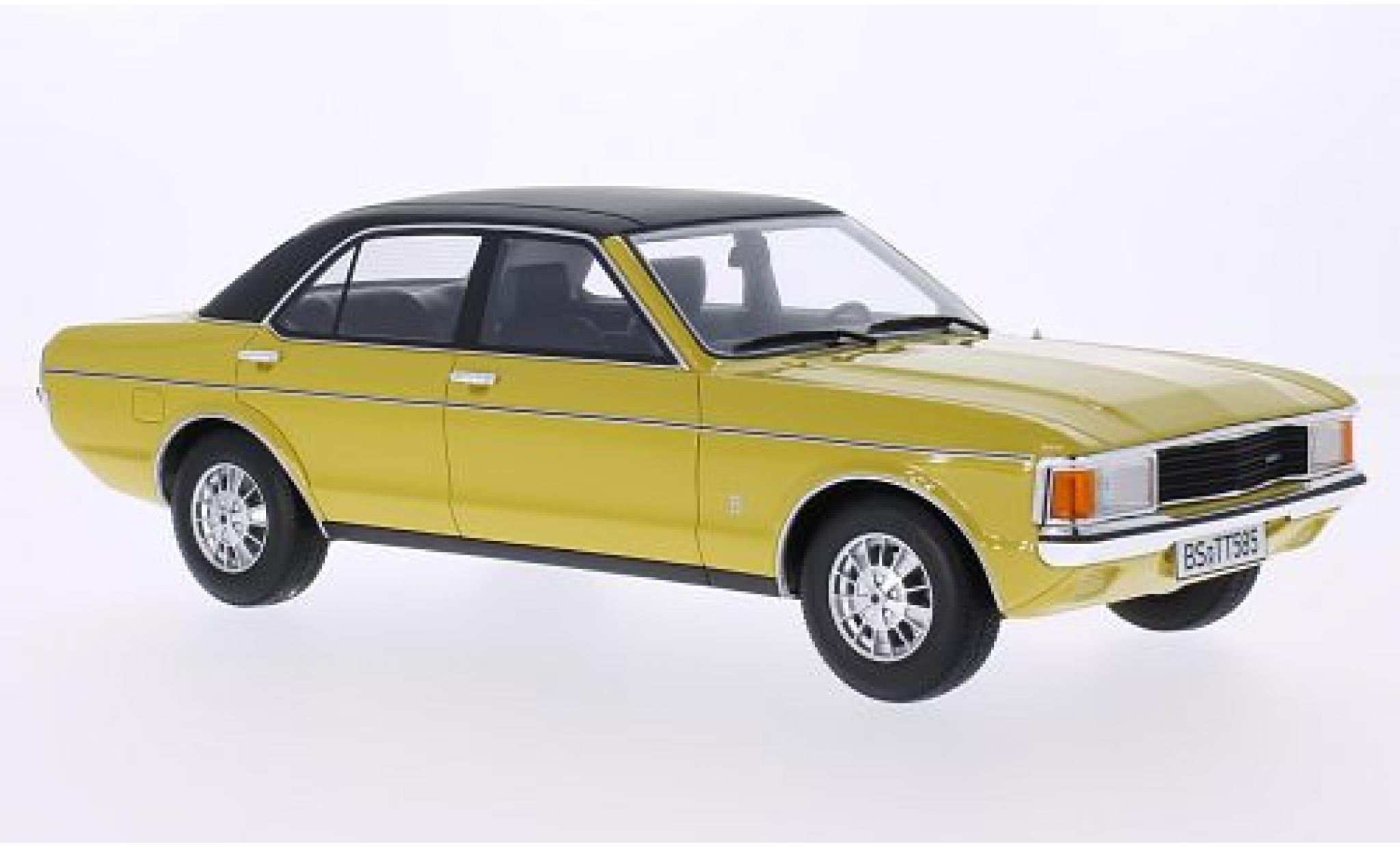 Ford Granada 1/18 BoS Models MKI 2.3 LS giallo/nero 1975 modellino in miniatura