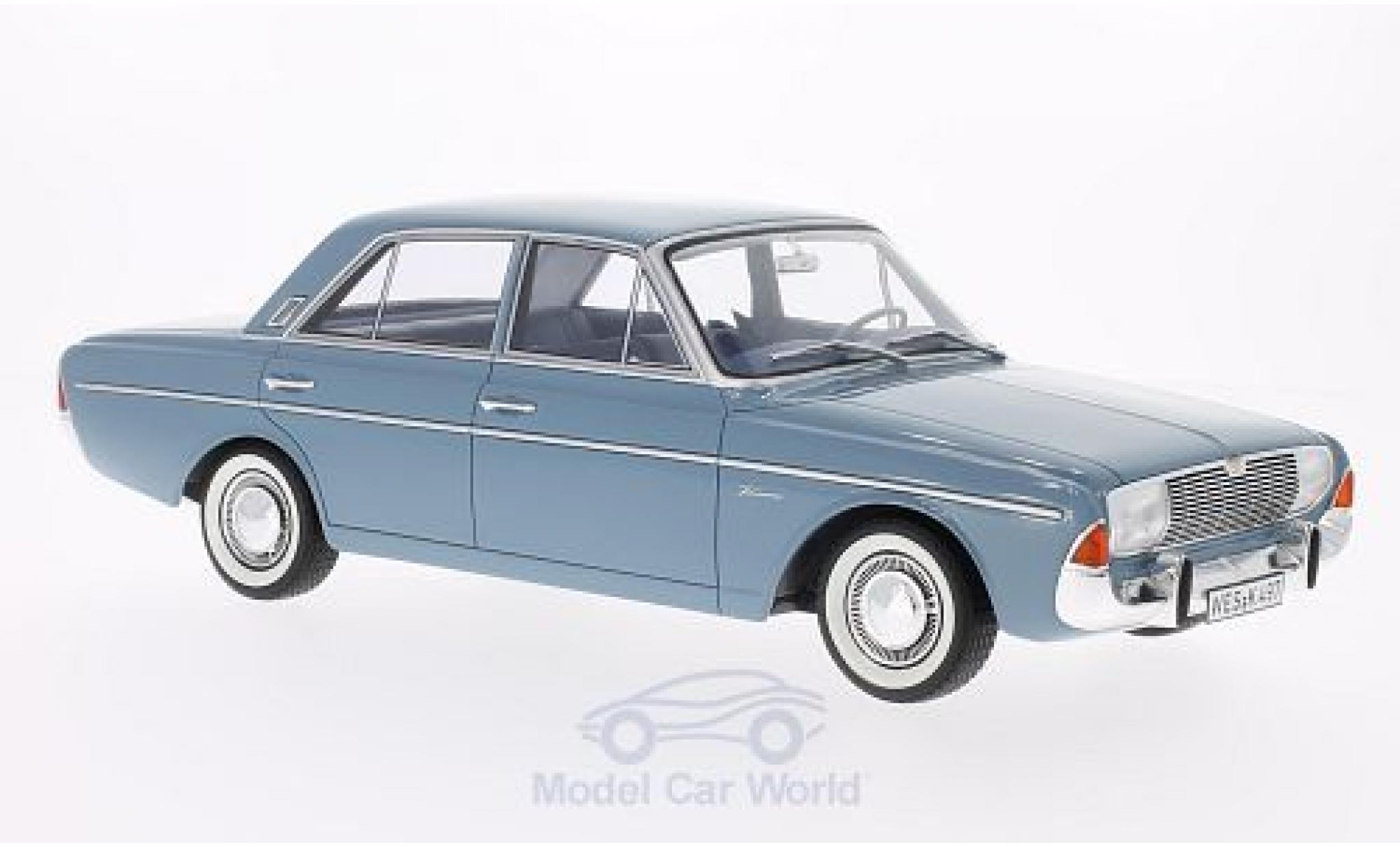 Ford Taunus 1965 1/18 BoS Models 20M (P5) blu 1965 modellino in miniatura