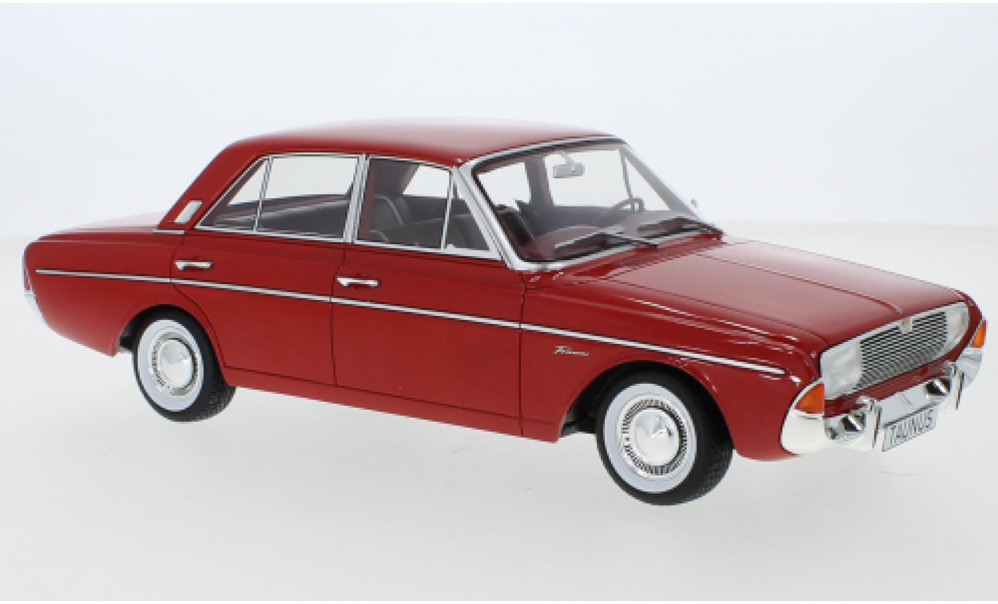 Ford Taunus 1/18 BoS Models 20M (P5) rosso 1965 modellino in miniatura