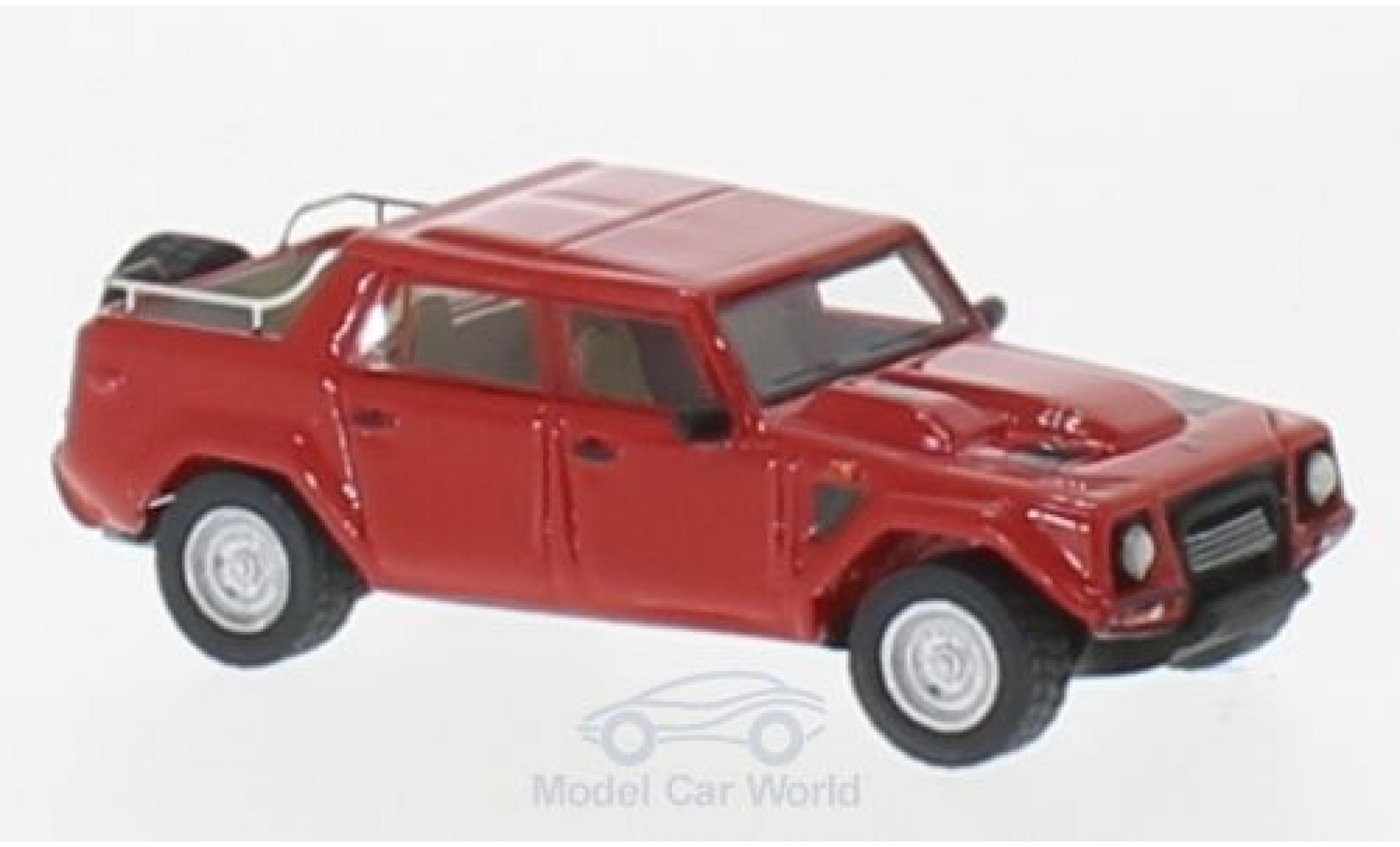 Lamborghini LM 1/87 BoS Models 002 rosso 1986 modellino in miniatura